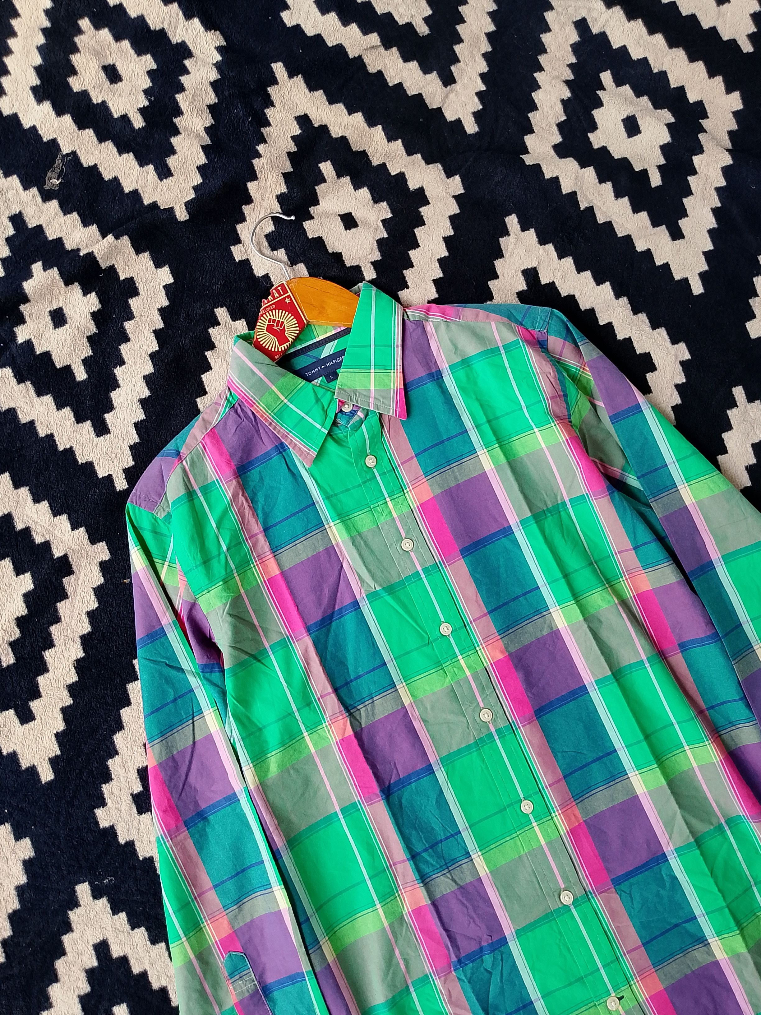 Tommy Hilfiger Tommy Hilfiger Acid Lime Oxford Shirt A Shock to the System Size US S / EU 44-46 / 1 - 3 Thumbnail