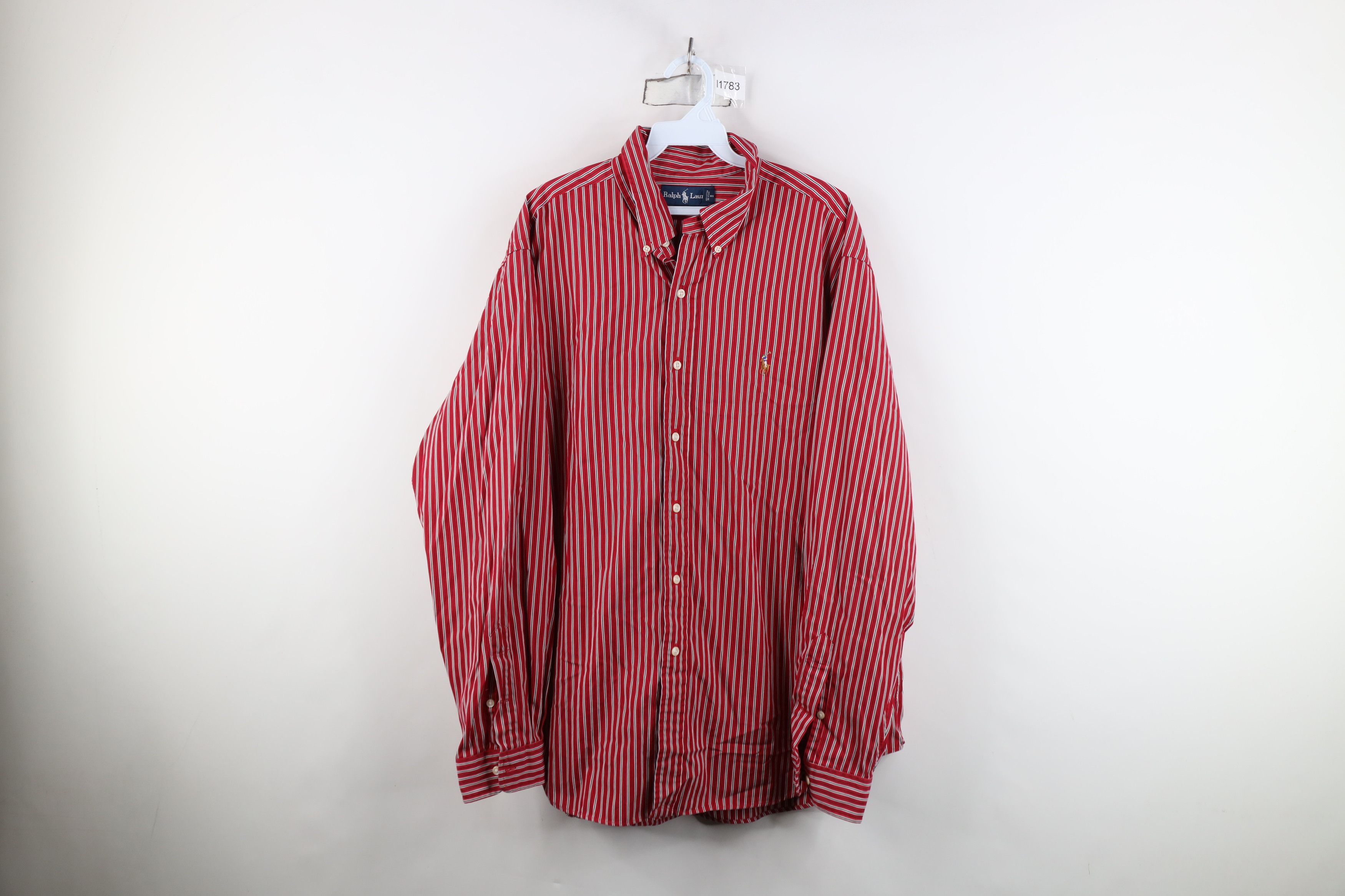 Ralph Lauren Vintage 90s Ralph Lauren Collared Button Down Shirt Red Size US XL / EU 56 / 4 - 1 Thumbnail