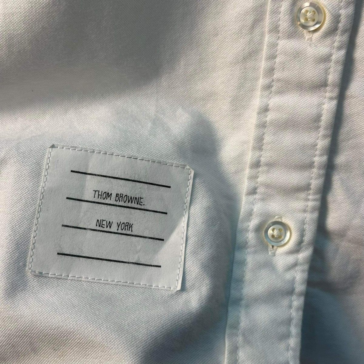 Thom Browne THOM BROWNE STRIPED OXFORD SHIRT Size XS / US 0-2 / IT 36-38 - 9 Thumbnail