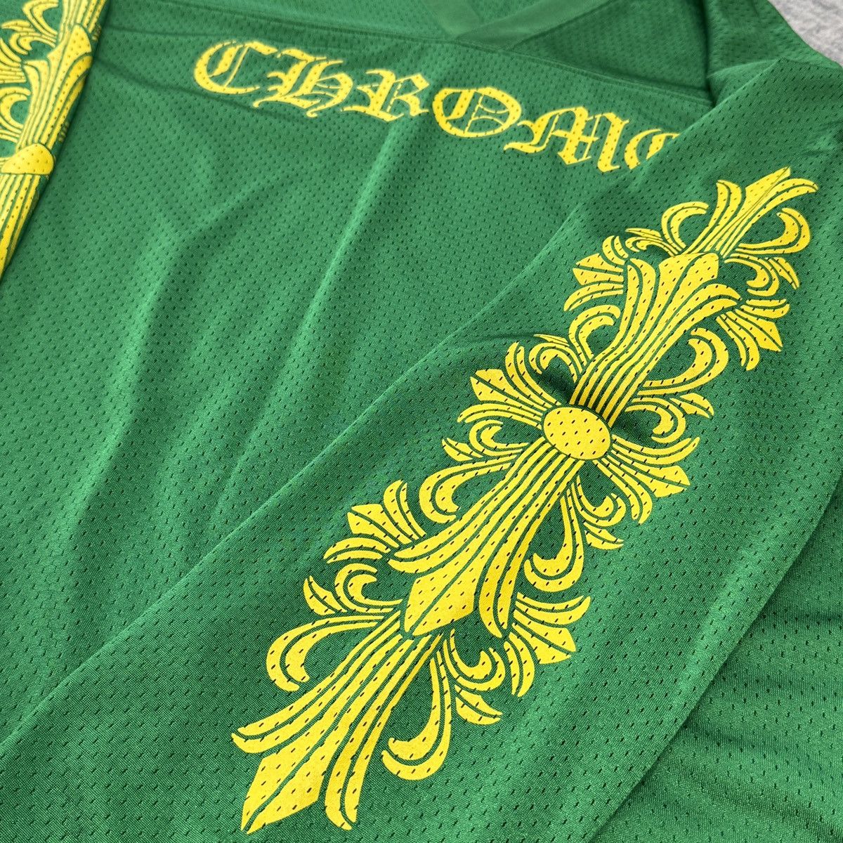 Chrome Hearts CHROME HEARTS Mesh Jersey Long Sleeve Tee GREEN Size US L / EU 52-54 / 3 - 3 Thumbnail