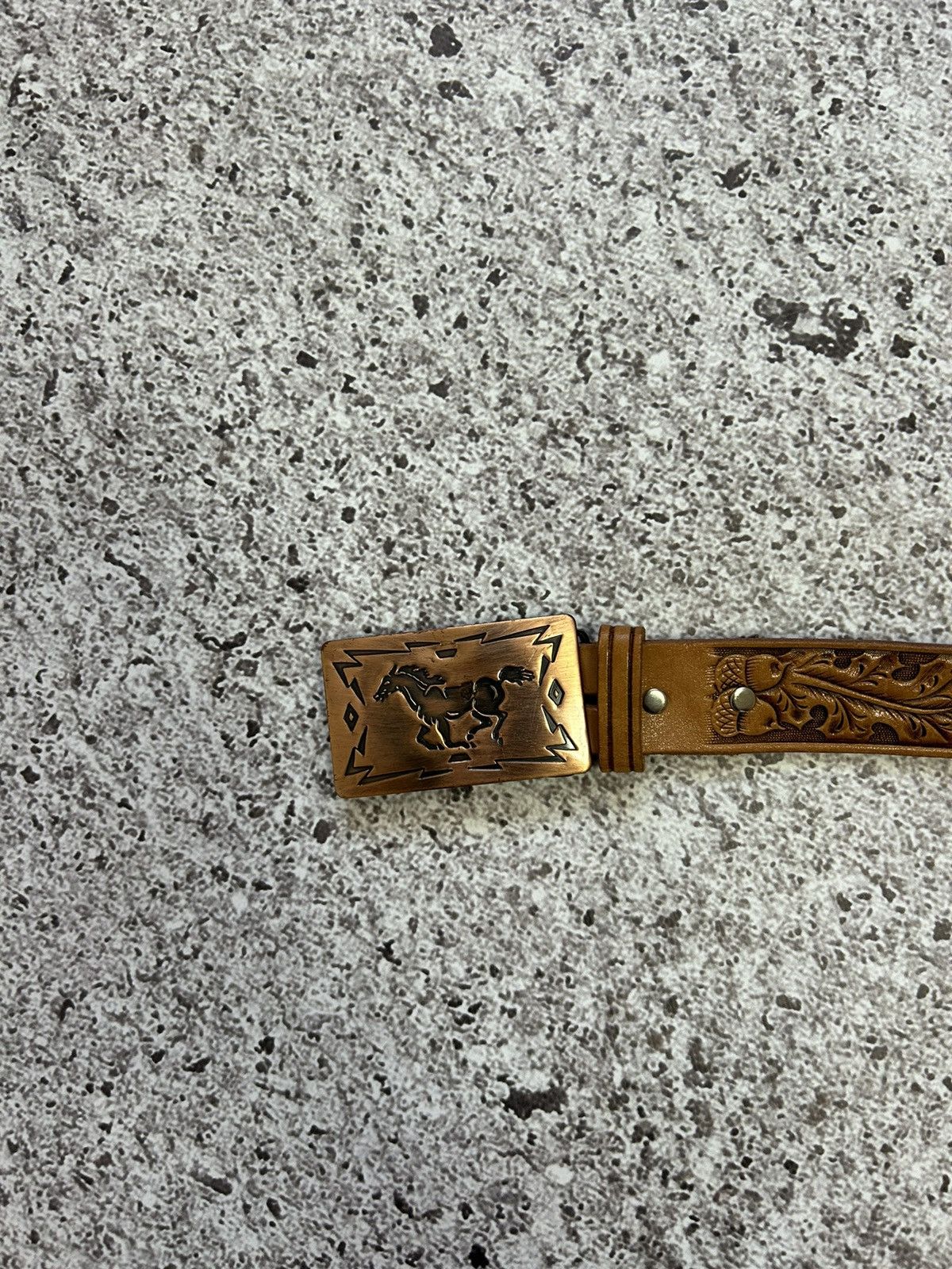 Cowboy Equipment × Hysteric Glamour × Japanese Brand Vintage 90s American Cowboy Bikers Belt Y2K Hype USA Size ONE SIZE - 6 Thumbnail