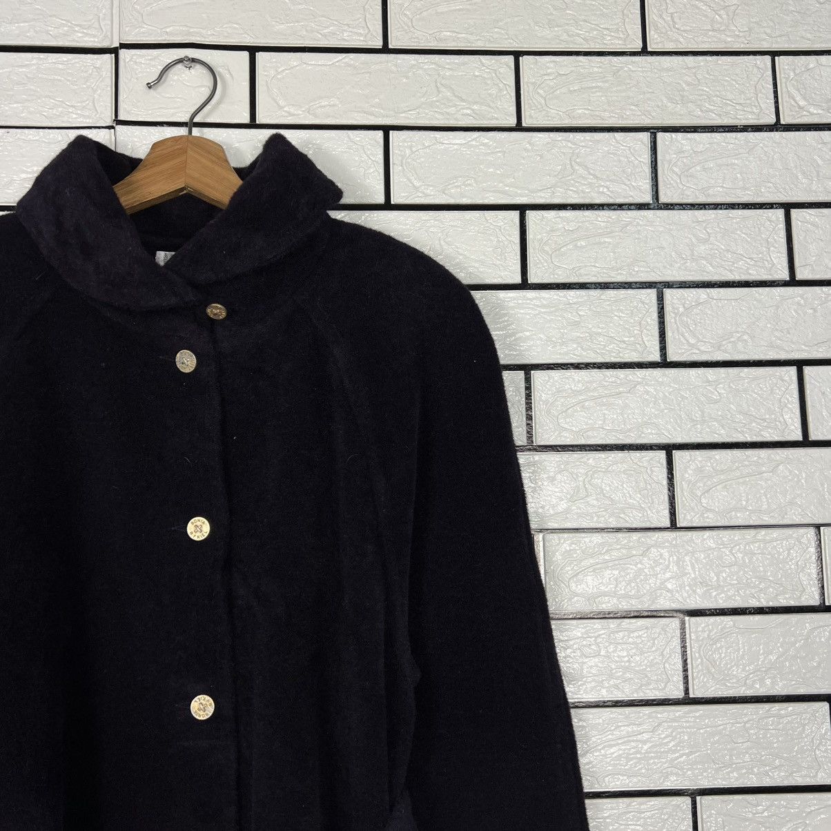 Sonia Rykiel Vintage 90's SONIA RYKIEL Wool Belted Overcoat #4137-C188 Size M / US 6-8 / IT 42-44 - 5 Thumbnail