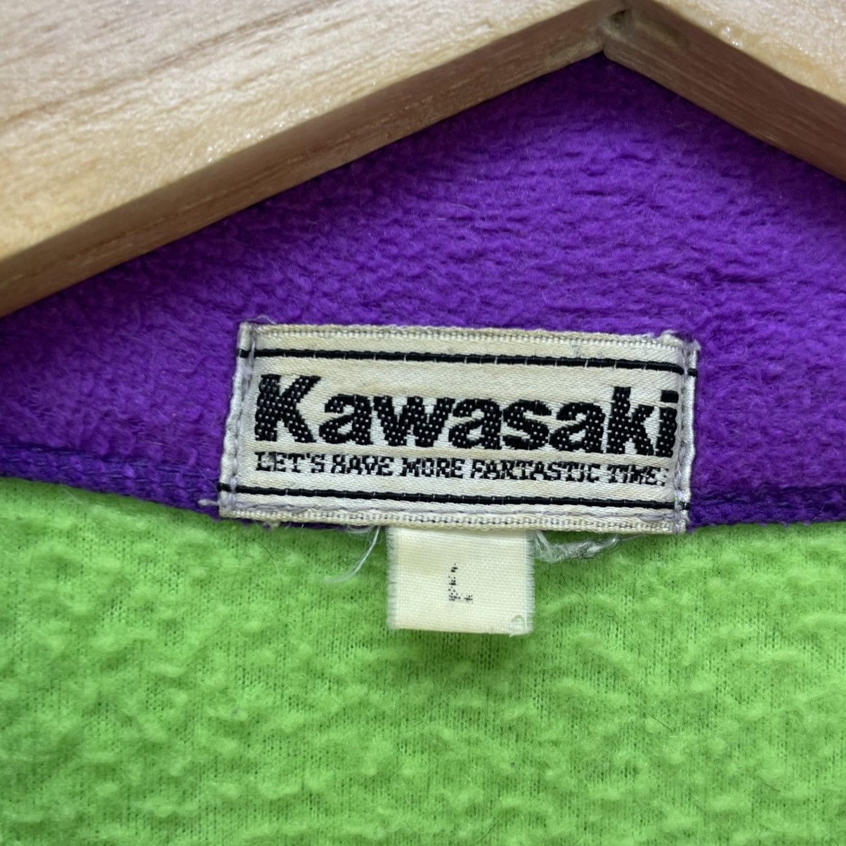 Gear for Sports 💥Vintage Kawasaki Fleece Full Zipper Size US M / EU 48-50 / 2 - 15 Thumbnail