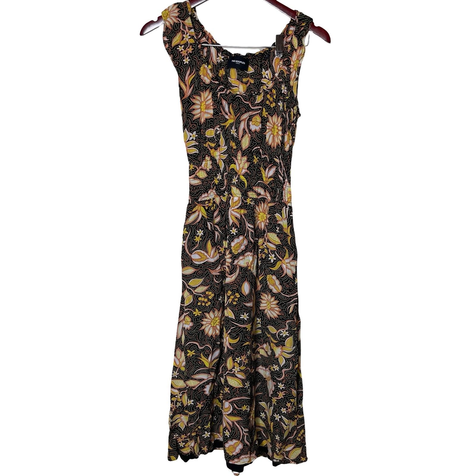 The Kooples The Kooples Long Summer Dress With All-Over Floral Motif Size M / US 6-8 / IT 42-44 - 3 Thumbnail