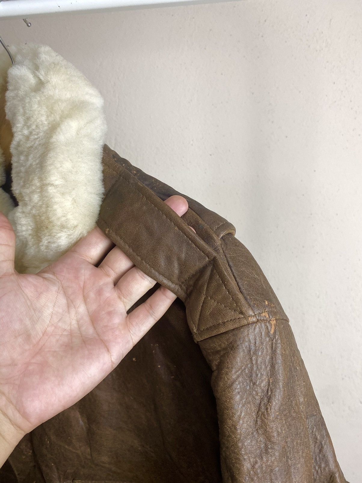 Japanese Brand × Vintage Vintage Motorcycle Leather Jacket Sherpa Size US M / EU 48-50 / 2 - 5 Thumbnail