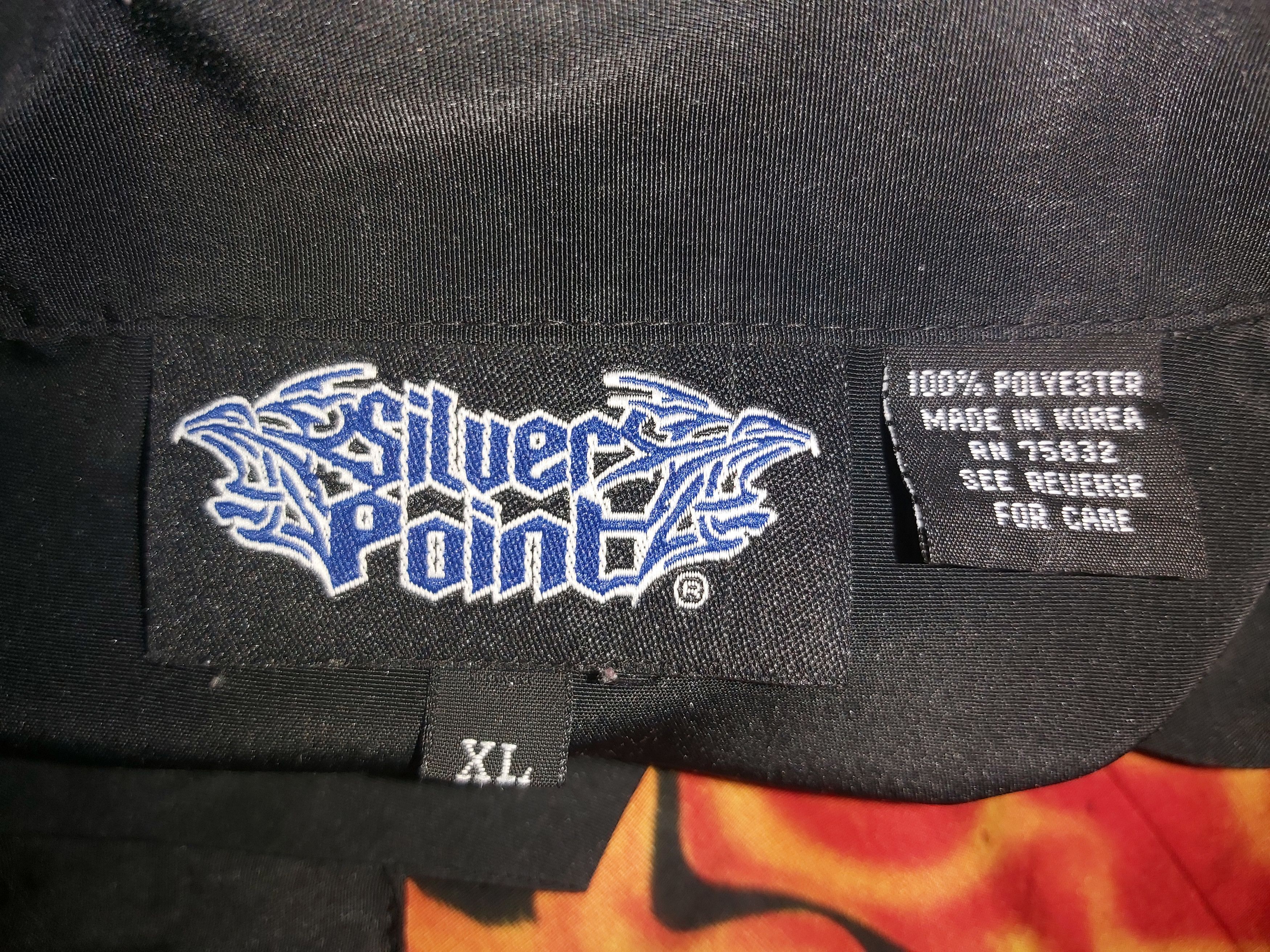 Vintage Crazy Vintage Y2K Silver Point Jnco STYLE flame shirt Size US S / EU 44-46 / 1 - 7 Thumbnail