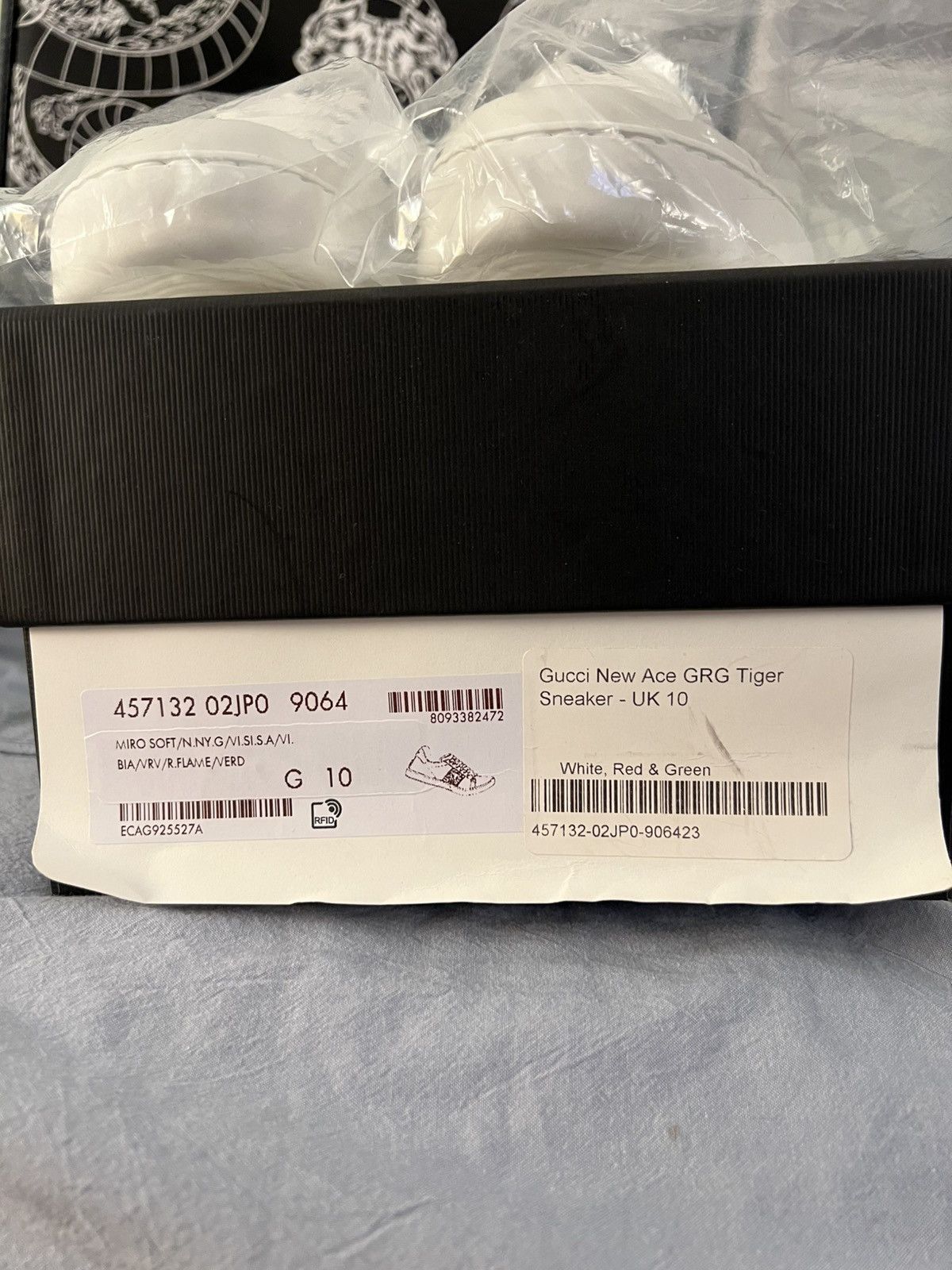 Gucci Gucci New Ace GRG Tiger Sneaker - UK 10 Size US 10.5 / EU 43-44 - 10 Thumbnail