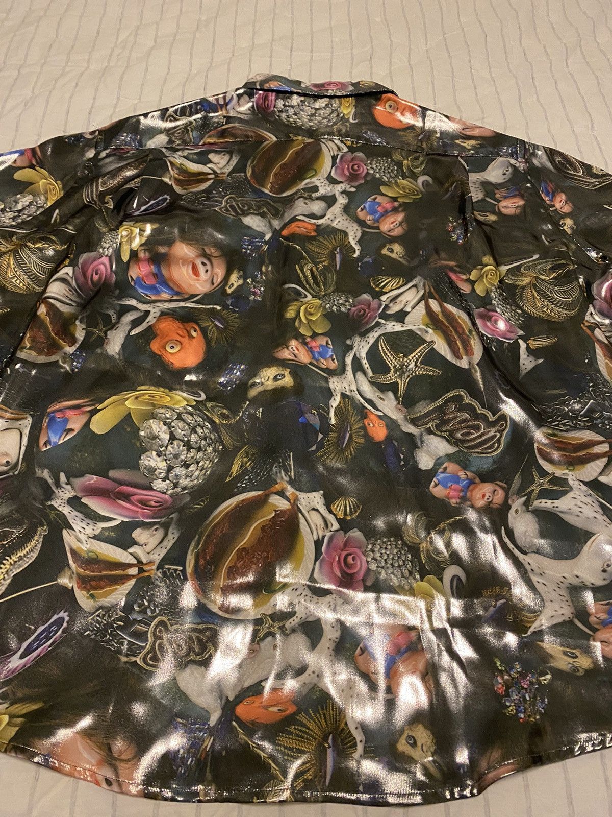 Acne Studios Acne Studios Printed Lamé Shirt 52 NWT Size US XL / EU 56 / 4 - 15 Thumbnail