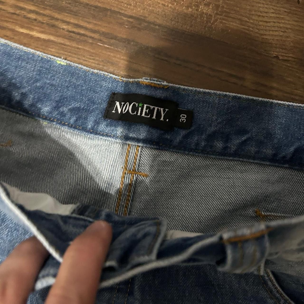 Other No Society blue denim Jorts Size US 30 / EU 46 - 3 Thumbnail