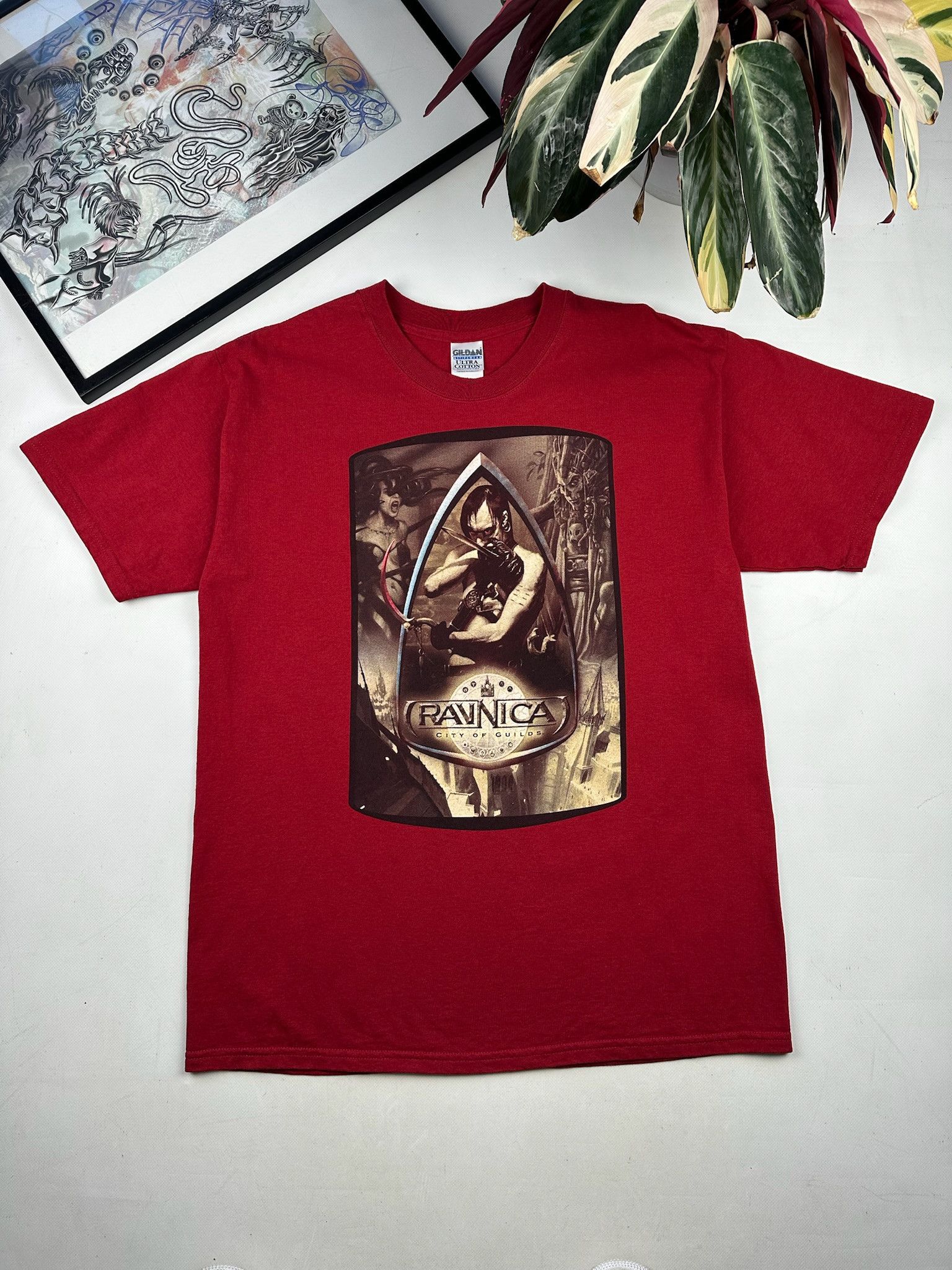 Vintage RARE VINTAGE MAGIC THE GATHERING RAVNICA TEE 90s BIG LOGO Size US L / EU 52-54 / 3 - 1 Thumbnail
