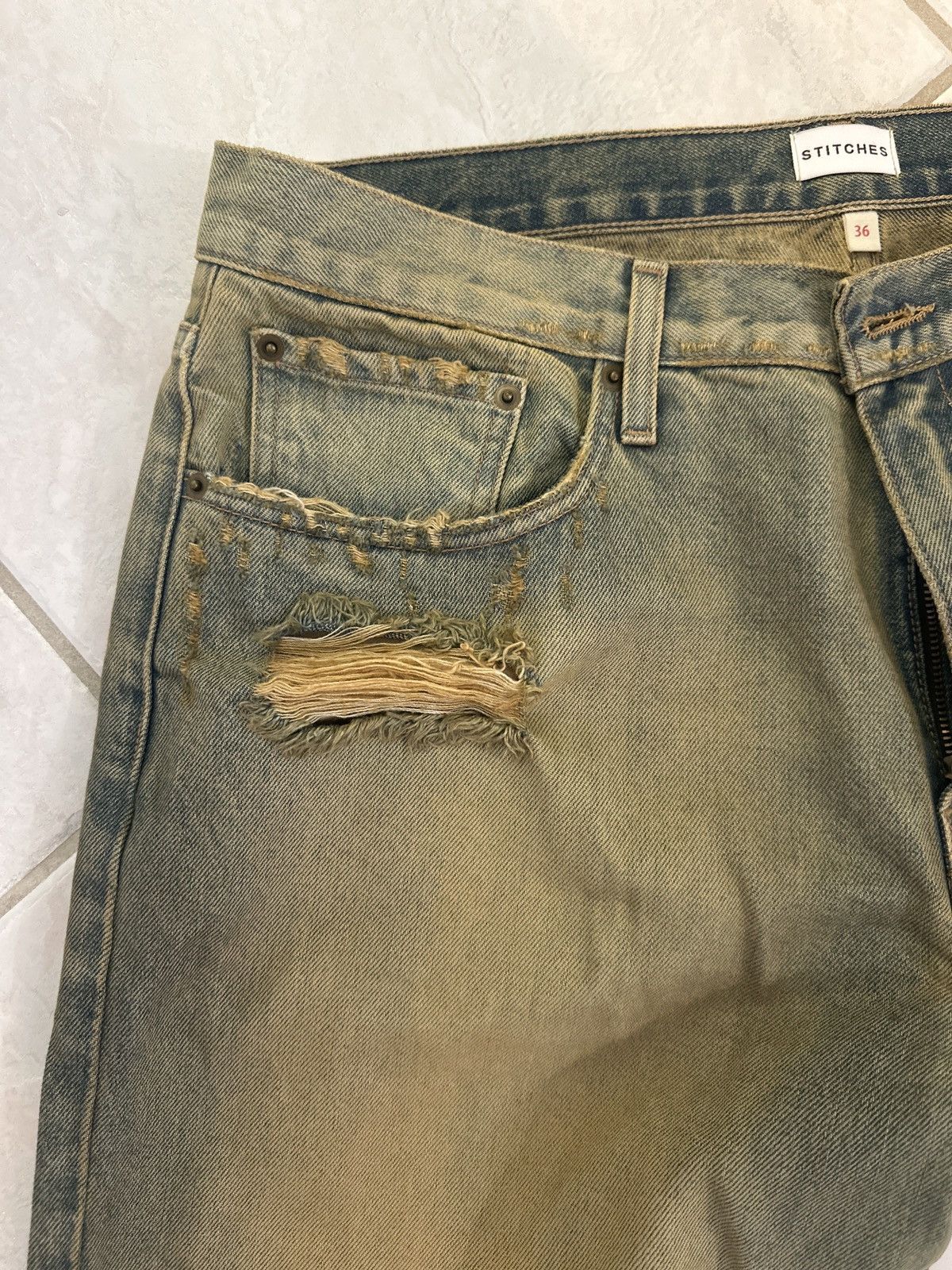 Other Stitches1of1 distressed sandstone bootcut denim Size US 36 / EU 52 - 5 Thumbnail