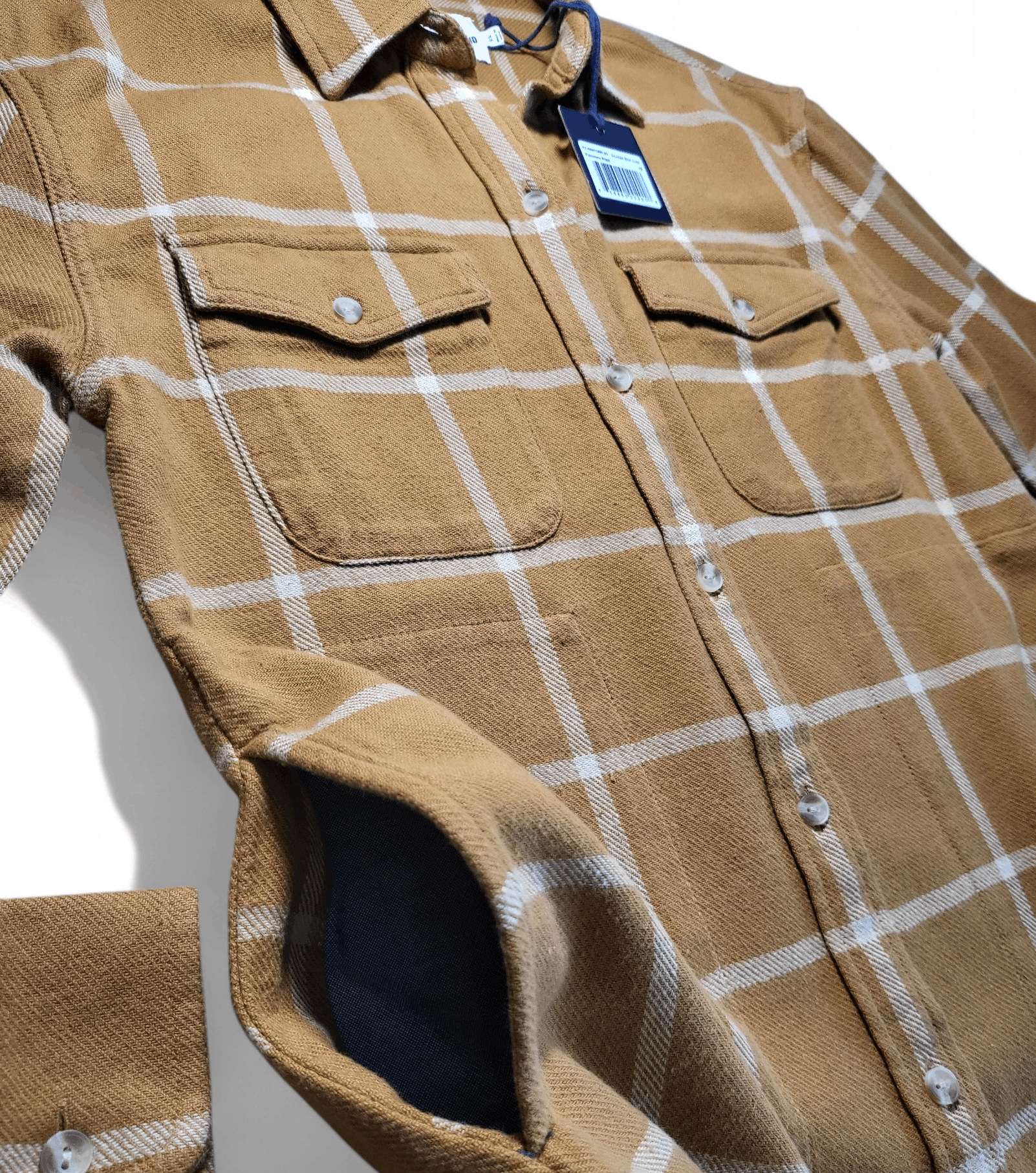 The Mountain NWT THE NORMAL BRAND Mountain Shirt Dress Palomino Plaid XS Size XS / US 0-2 / IT 36-38 - 4 Thumbnail