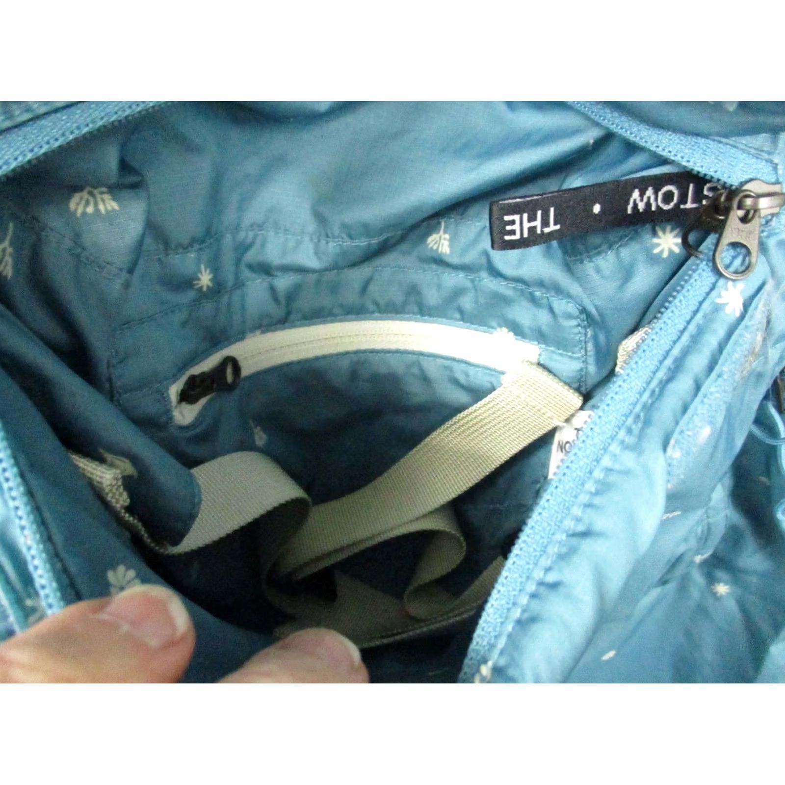 The North Face The North Face Jacket Fanorak Packable Floral Aqua Small Windwall Women Size S / US 4 / IT 40 - 3 Thumbnail