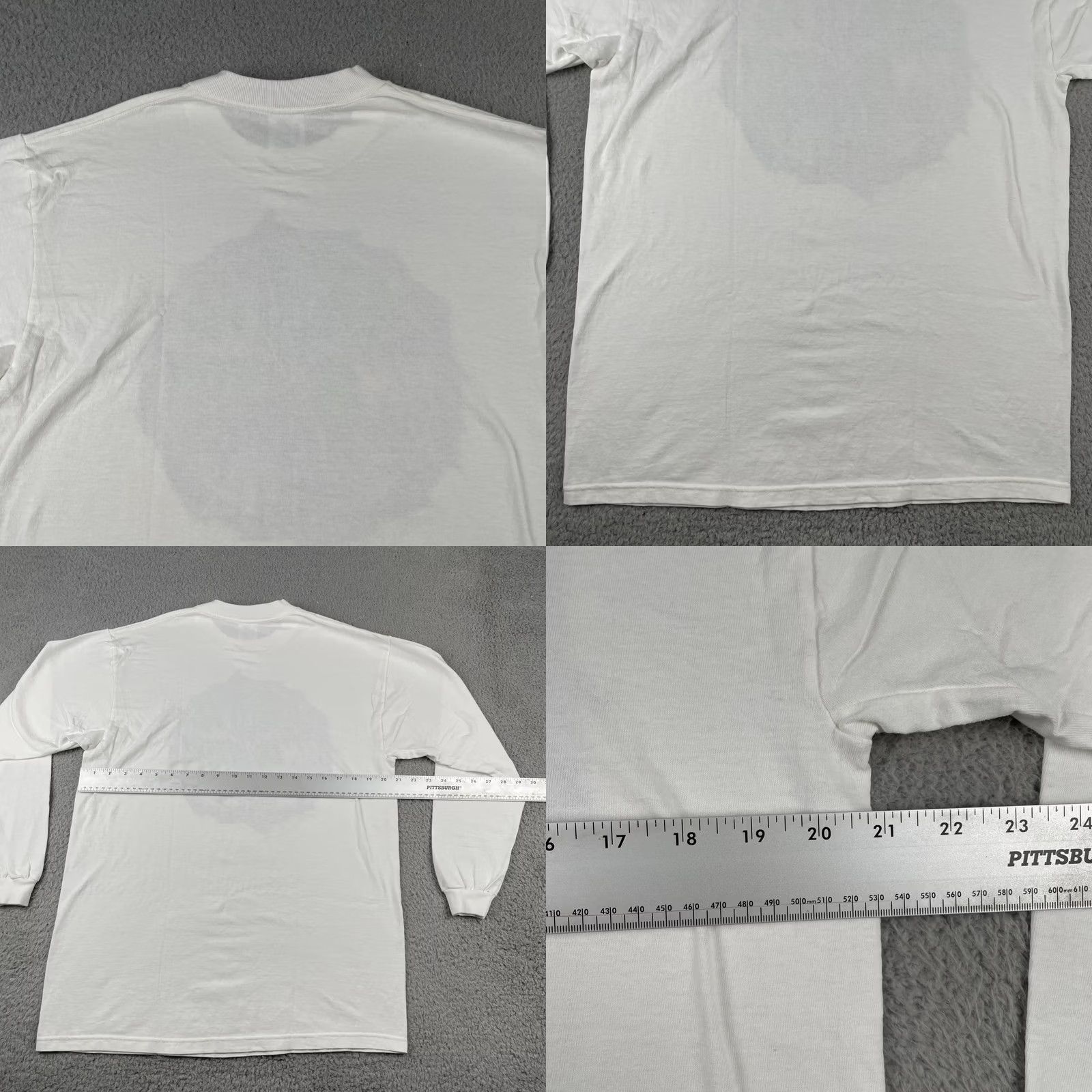 Delta VINTAGE Delta Shirt Mens Large White 90s USA Nature Artwork Fragile Earth Common Threads, T-Shirt, Crew Neck, Long Sleeve, Graphic Print Size US L / EU 52-54 / 3 - 9 Thumbnail
