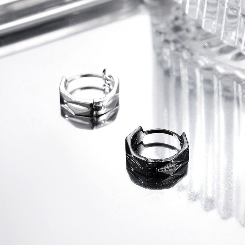 Jewelry Retro Earrings One Pairs Chrome Jewelry Size ONE SIZE - 1 Thumbnail