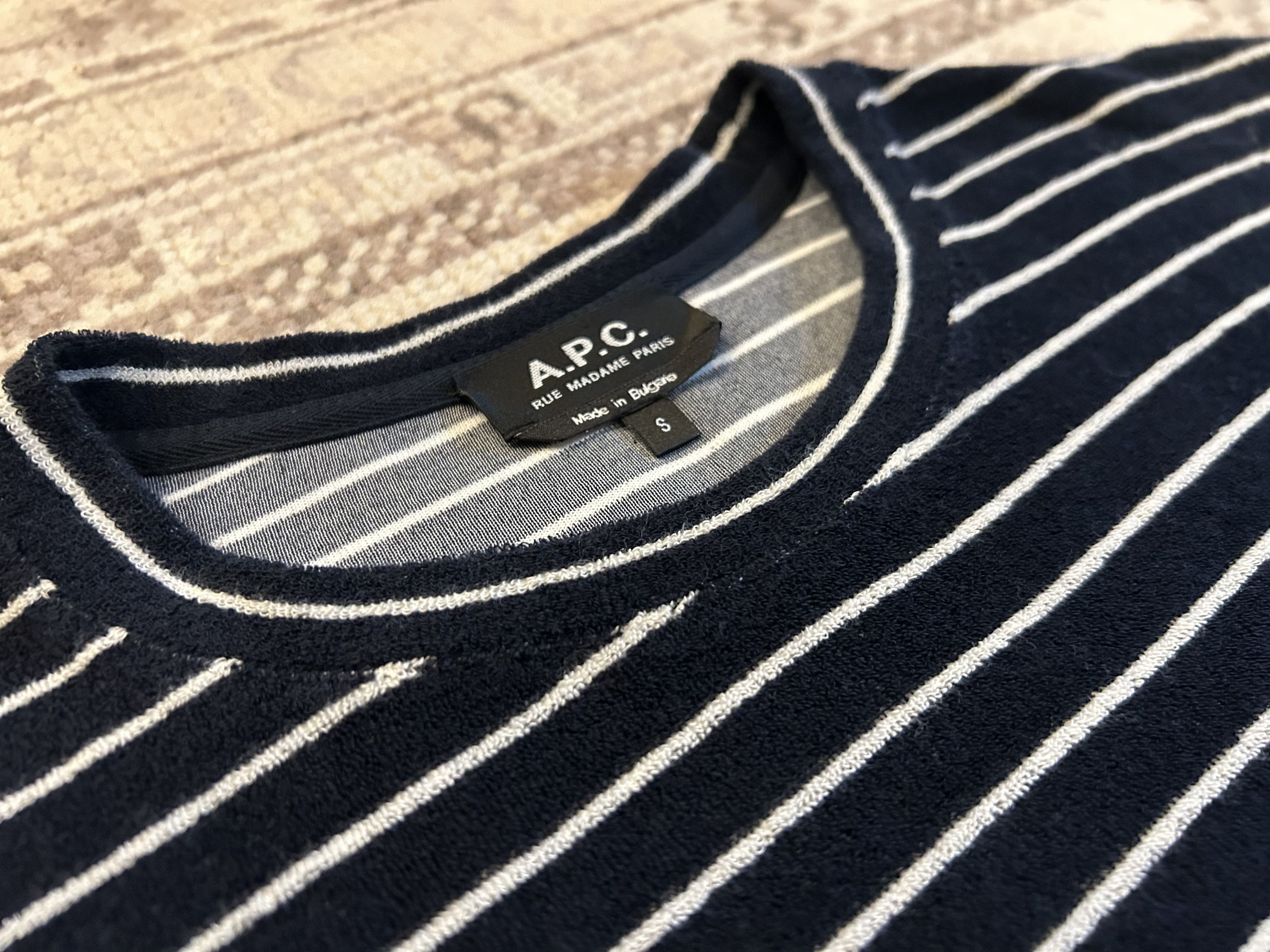 A.P.C. Yogi Striped Terry Crew Size US S / EU 44-46 / 1 - 3 Thumbnail