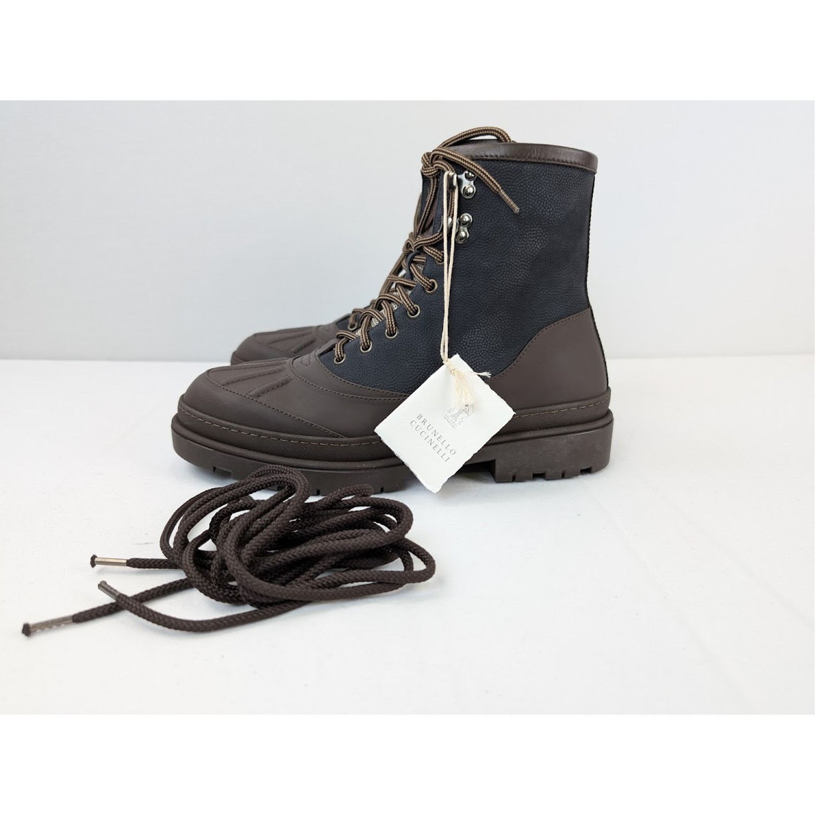 Brunello Cucinelli o1rshd1 Boots in Black/Brown Size US 9.5 / EU 42-43 - 10 Thumbnail