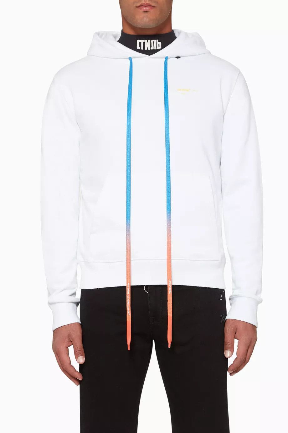 Off-White White Acrylic Arrows Logo Hoodie Size XXL / US 16-18 / IT 52-54 - 5 Thumbnail