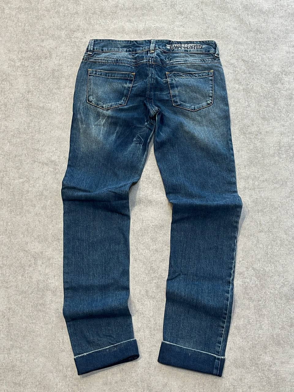 John Galliano John Galliano Jeans Pants Logo Light Blue Straight Mid Rise Size 32" / US 10 / IT 46 - 7 Thumbnail