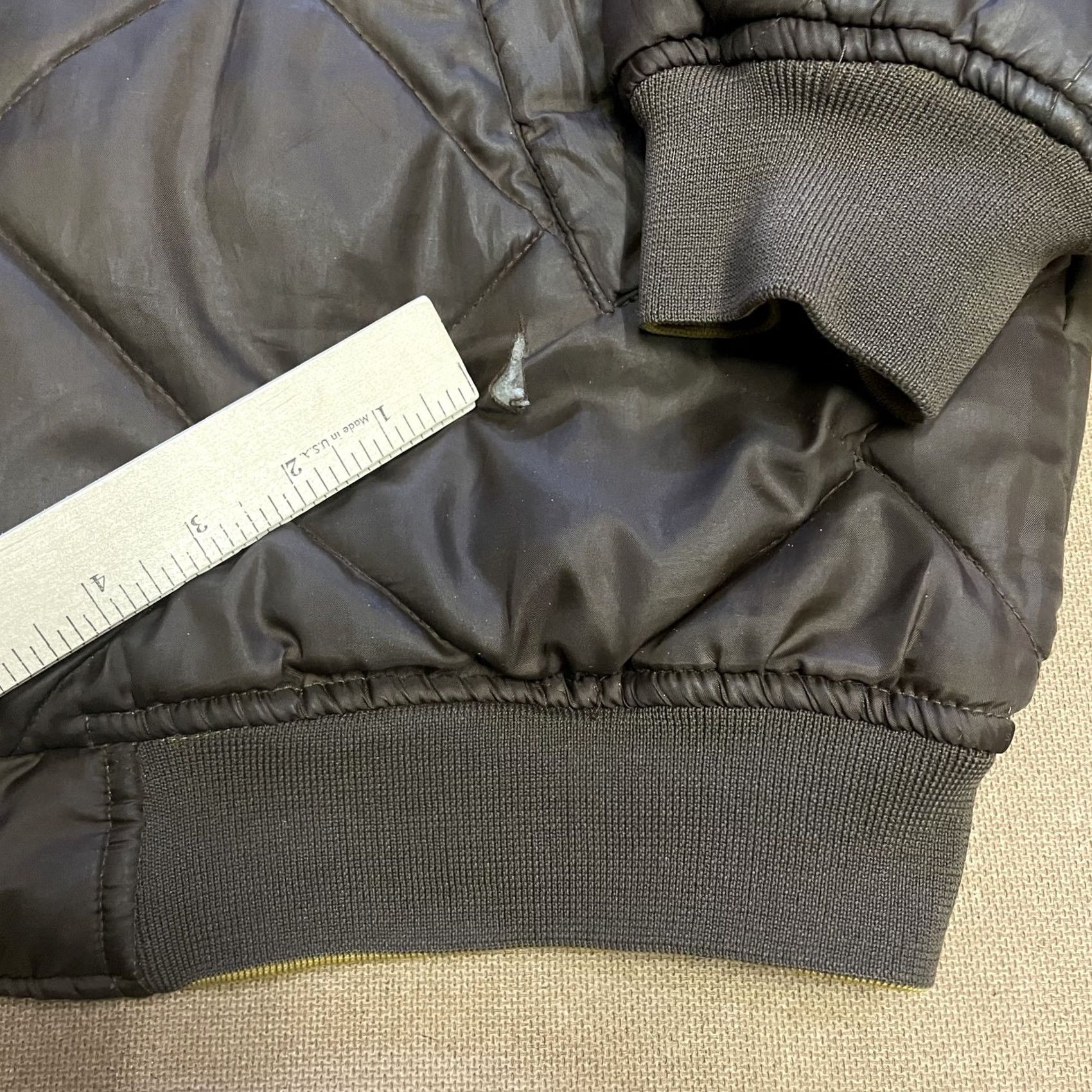 Southpole VINTAGE South Pole Jacket Mens XL Brown Yellow Quilted Bomber Reversible Streetwear Size US XL / EU 56 / 4 - 2 Thumbnail