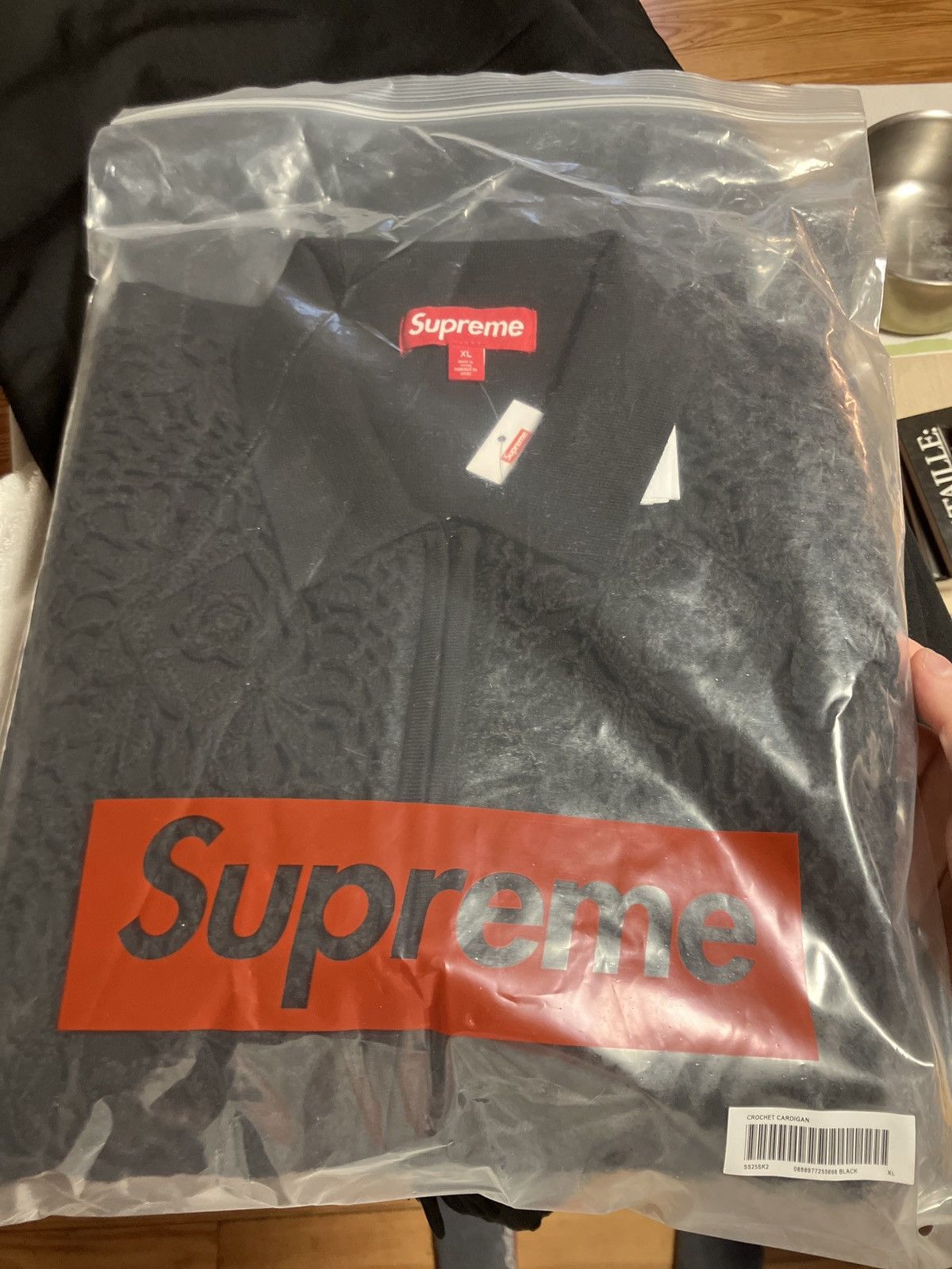 Supreme SS25 Crochet Zip Up Cardigan | Grailed