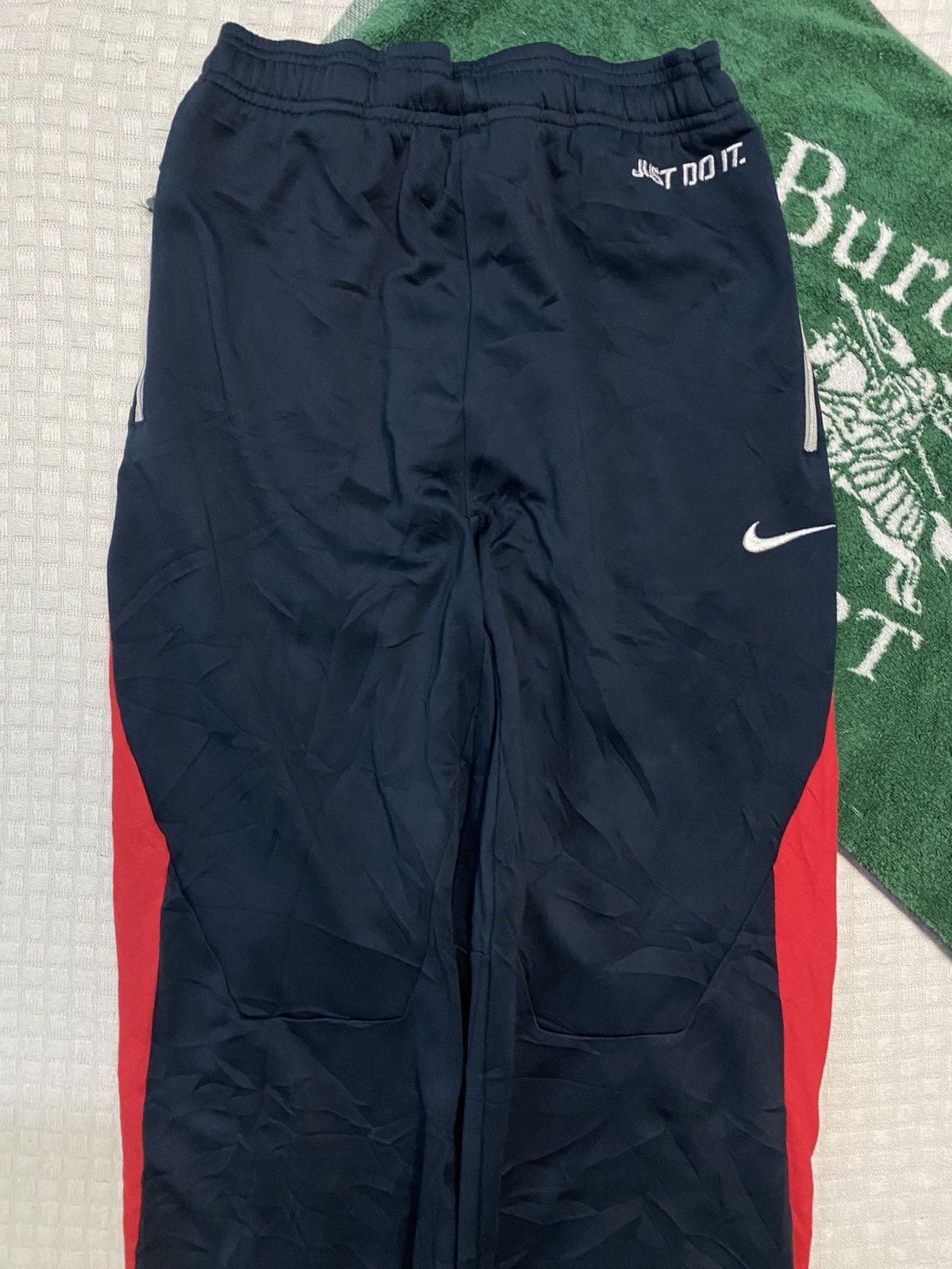 NOCTA × Nike 💥 VINTAGE NIKE 90S BAGGY WIDE LEG SWOOSH TRACK PANTS Y2K Size US 30 / EU 46 - 4 Thumbnail