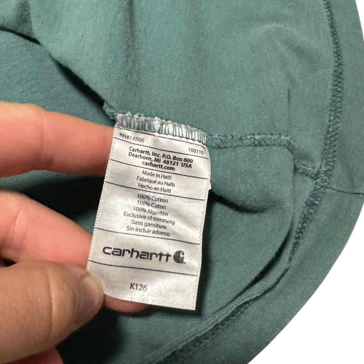Carhartt Carhartt Distressed Cotton Long Sleeve Shirt Men's 2XL Size US XXL / EU 58 / 5 - 11 Thumbnail