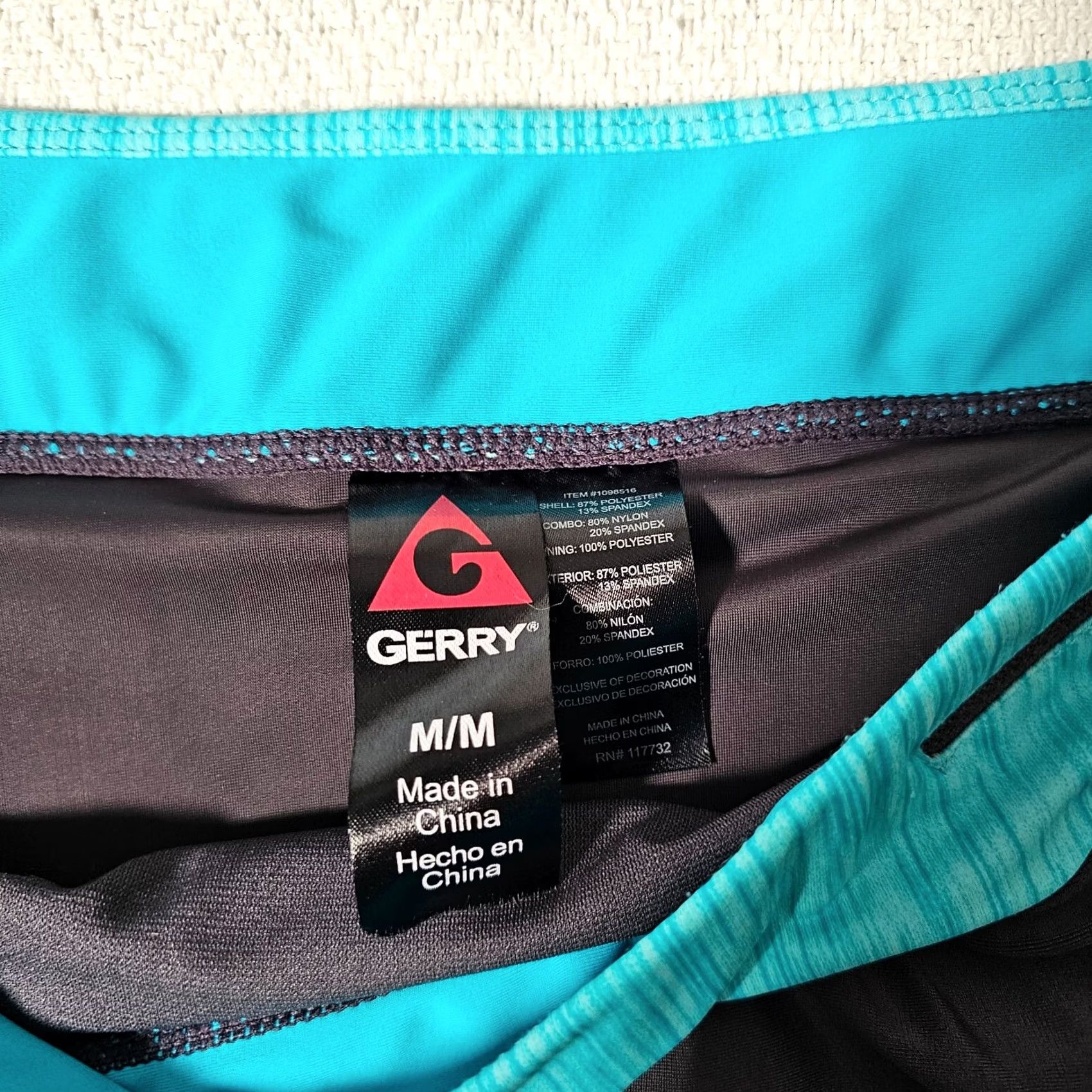 Altea Gerry Womens Skirt Athletic Short Skort Lined Pocket Black Teal M Waist 31 in Regular Size Medium Comfort Activewear Tennis Size 32" / US 10 / IT 46 - 2 Thumbnail