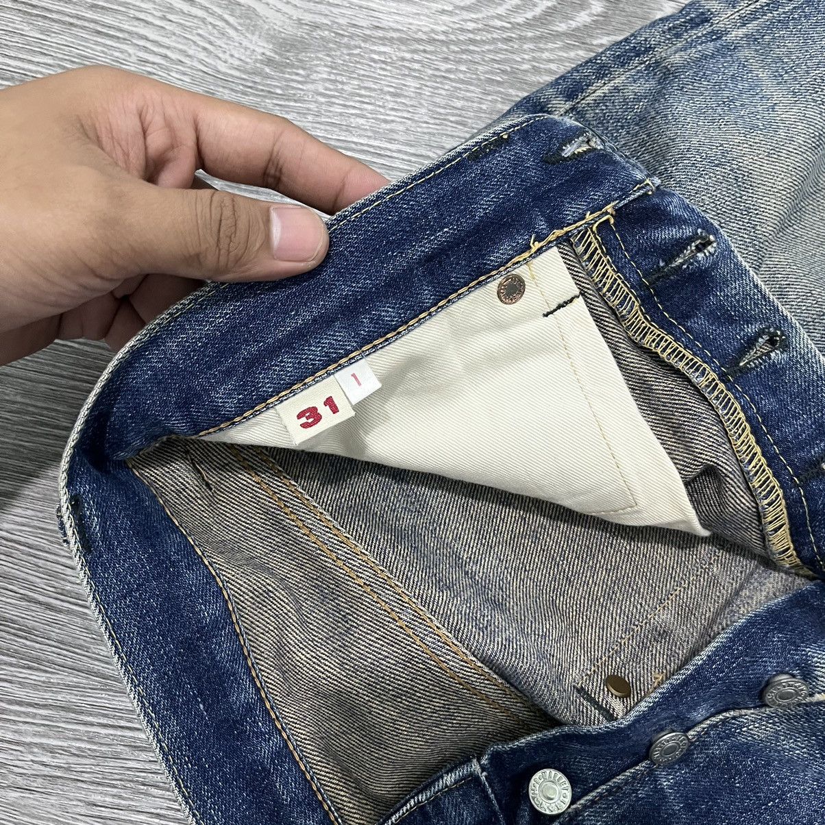 HOLLYWOOD RANCH MARKET 90s Iron H.K Market Selvedge Denim Pant Size US 31 - 15 Thumbnail