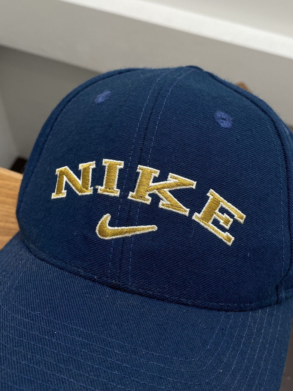 Nike 90’s Navy Nike Spell Out Snapback Cap✨ Size ONE SIZE - 2 Thumbnail