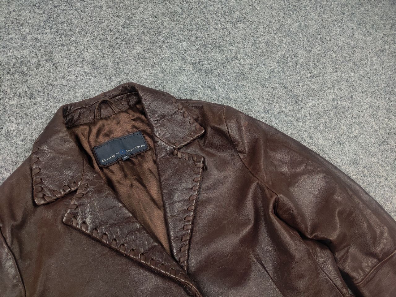 Chevignon Chevignon Vintage 90's Leather western cowboy Style Jacket Size M / US 6-8 / IT 42-44 - 5 Thumbnail