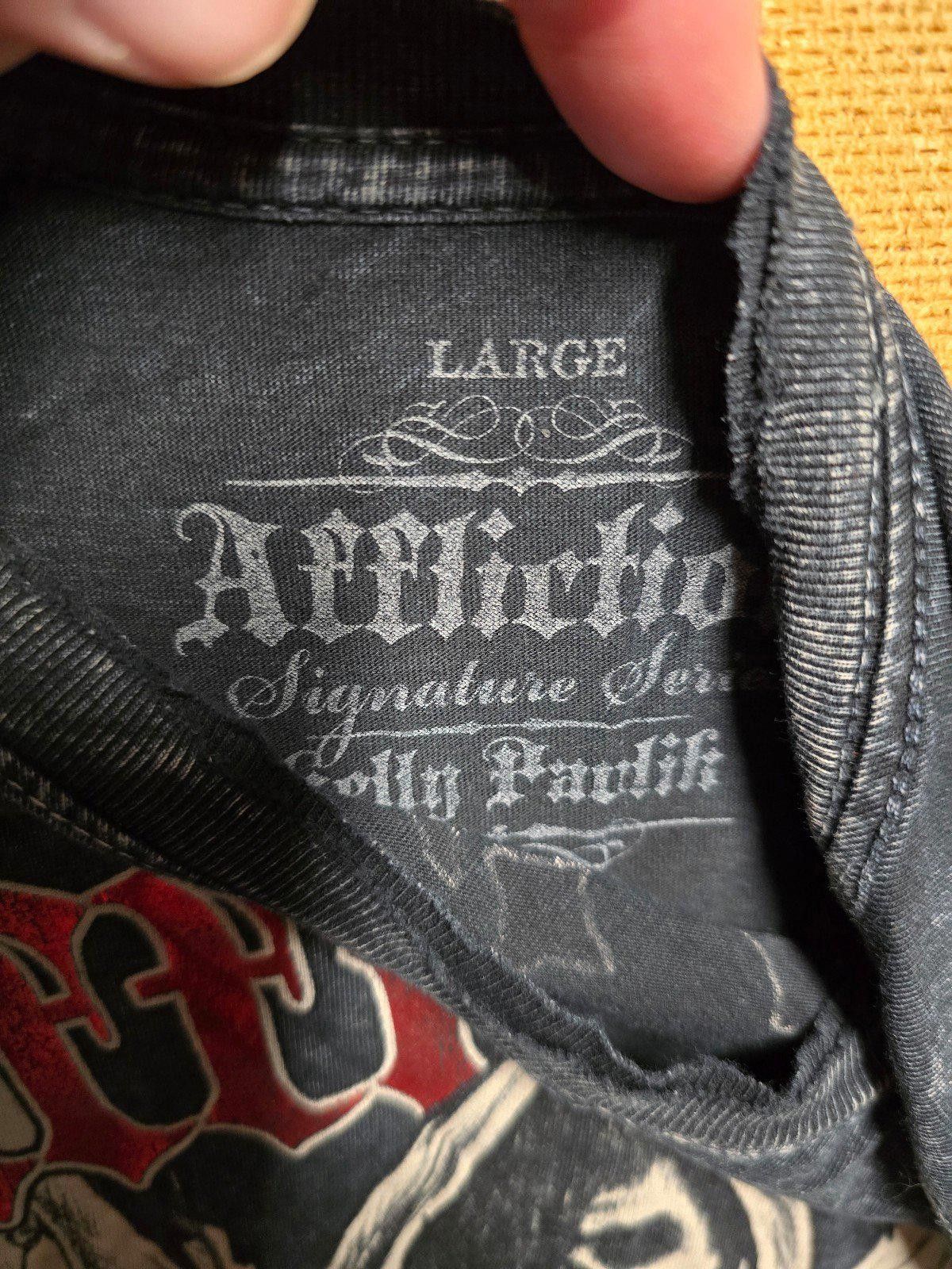 Affliction Vintage Y2k Affliction Kelly "The Ghost" Pavlik Cyber L Size US L / EU 52-54 / 3 - 4 Thumbnail