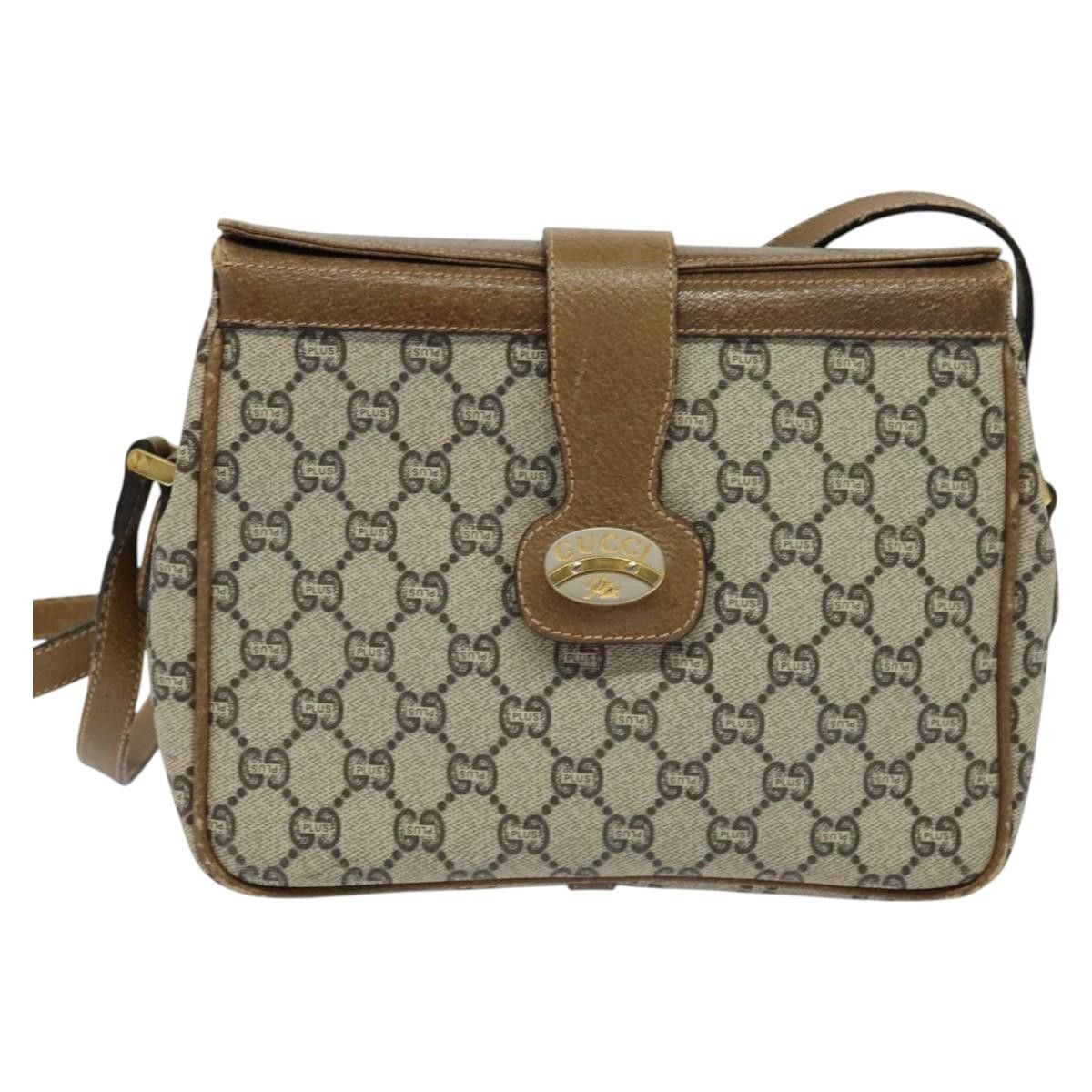 Gucci GUCCI GG Plus Supreme Shoulder Bag Pvc Leather Beige Gold Size ONE SIZE - 13 Thumbnail