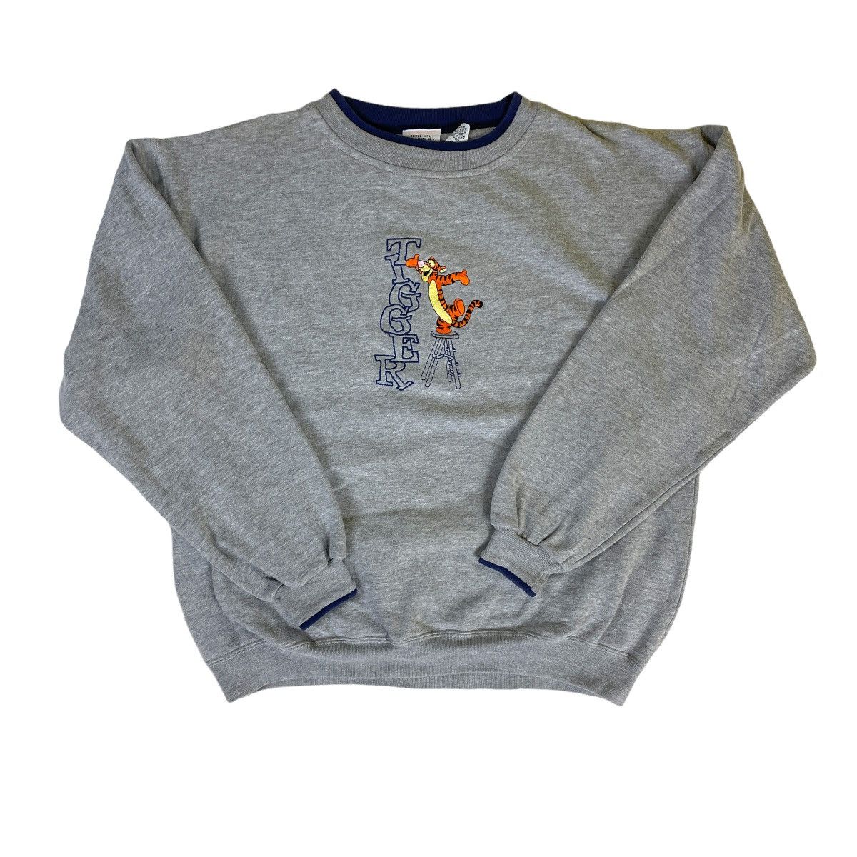 Disney 🔥LAST PRICE🔥 Vintage Pooh The Tiger Embroidered Sweatshirt Size US L / EU 52-54 / 3 - 2 Thumbnail