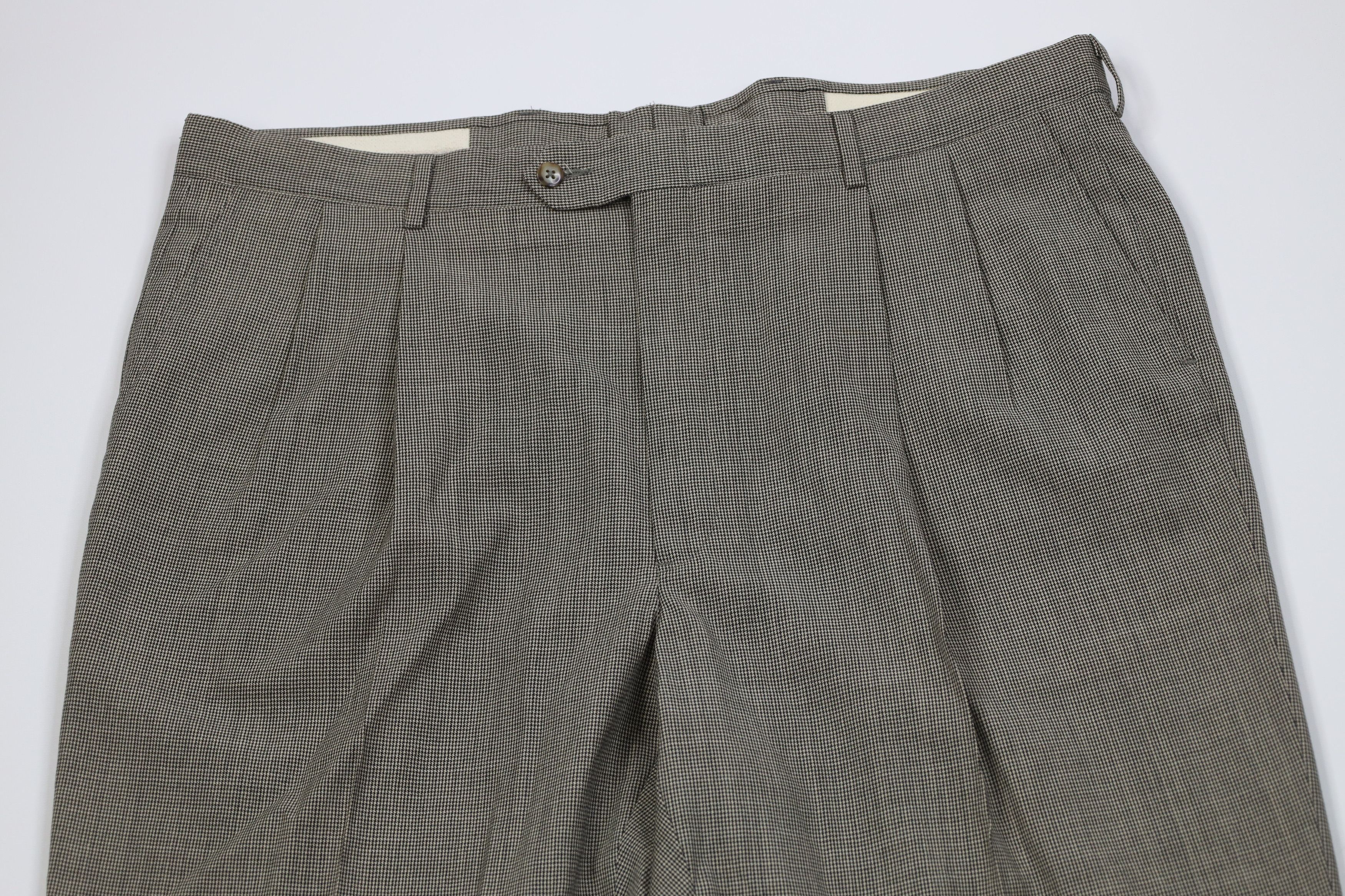 Vintage Vintage 90s Streetwear Wide Leg Chino Pants Houndstooth Size US 40 / EU 56 - 2 Thumbnail