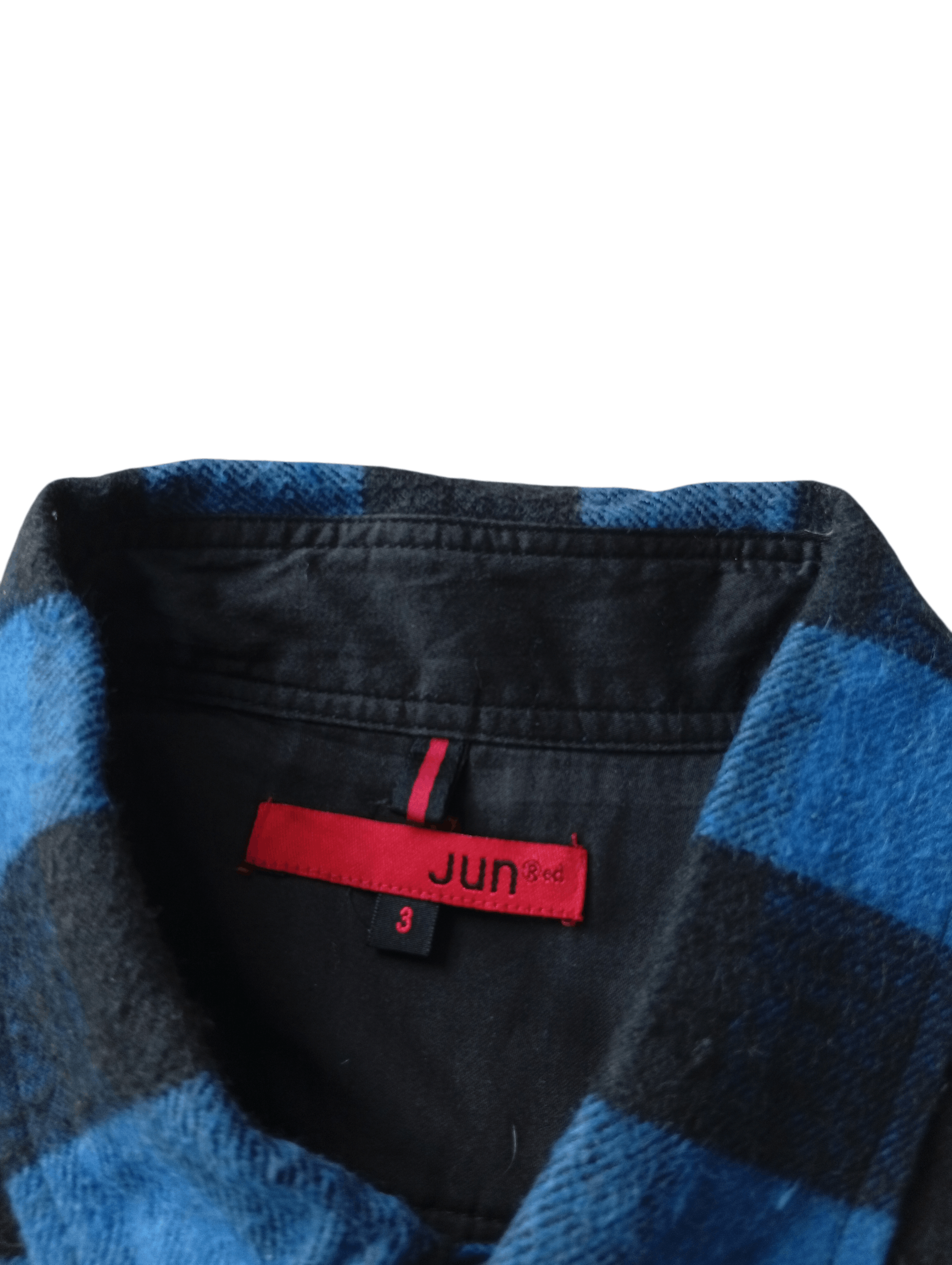 Jun Takahashi Jun Red suspended gimmick flanel shirt Size US L / EU 52-54 / 3 - 3 Thumbnail