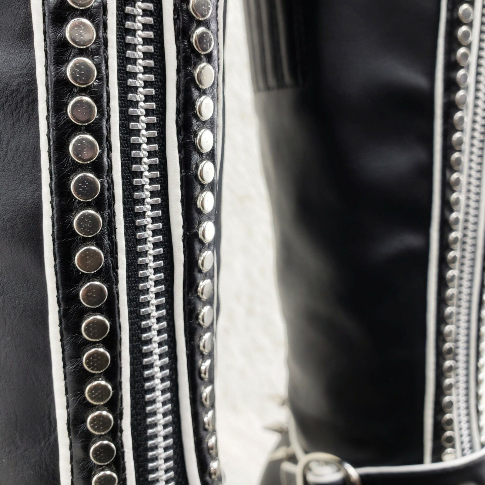 Demonia Cult DEMONIA Concord Black Platform Rose Goth Studded Knee Boots Size US 6 / IT 36 - 7 Thumbnail