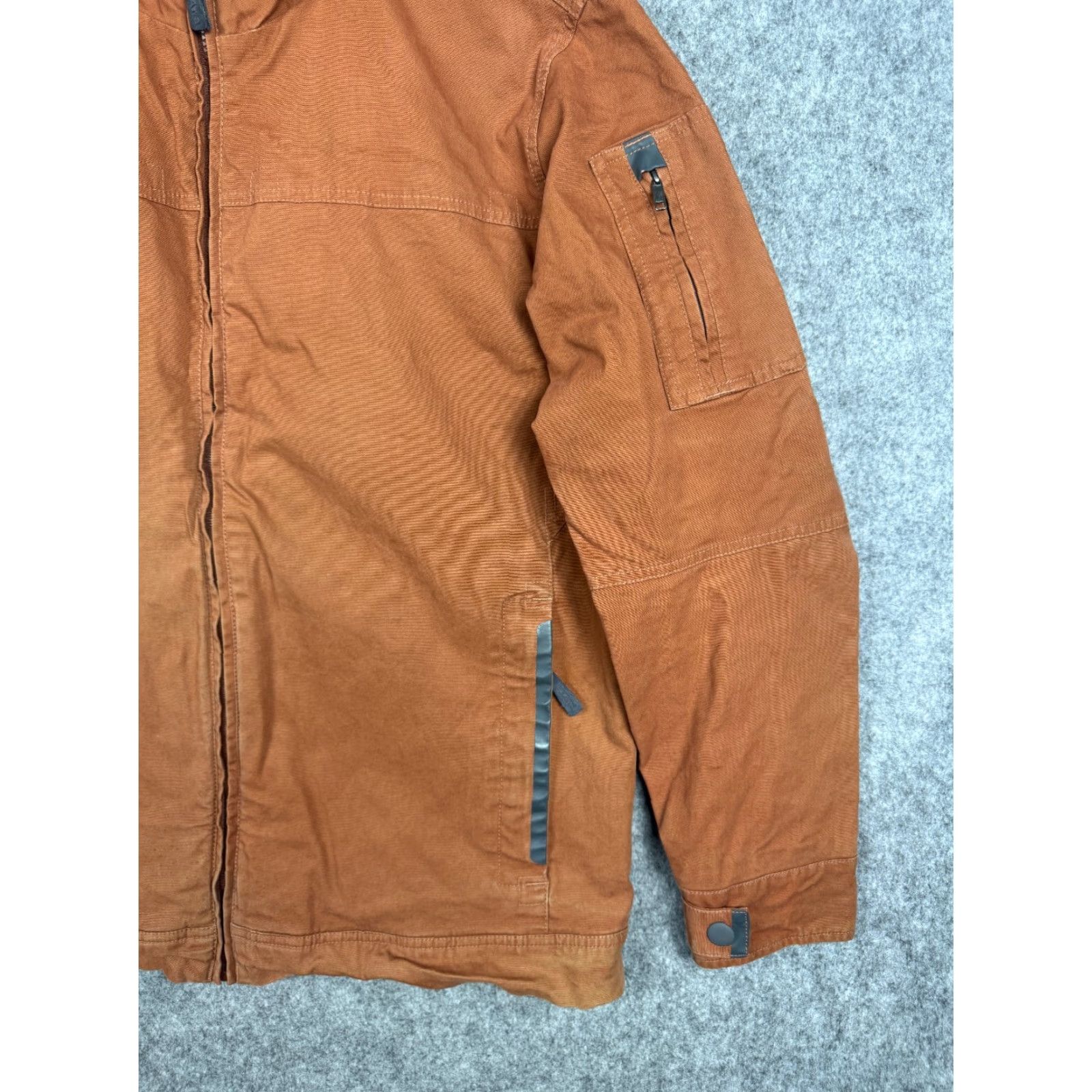 Prana PRANA Bronson Jacket Men's 2XL Auburn Canvas Lined Quilted Heavy Zip Workwear Bomber Jacket Size US XXL / EU 58 / 5 - 4 Thumbnail