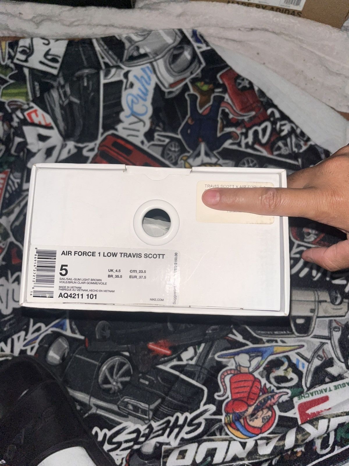 Nike × Travis Scott 2018 Travis Scott x Air Force 1 ‘Sail’ Size US 5 / EU 37 - 7 Thumbnail