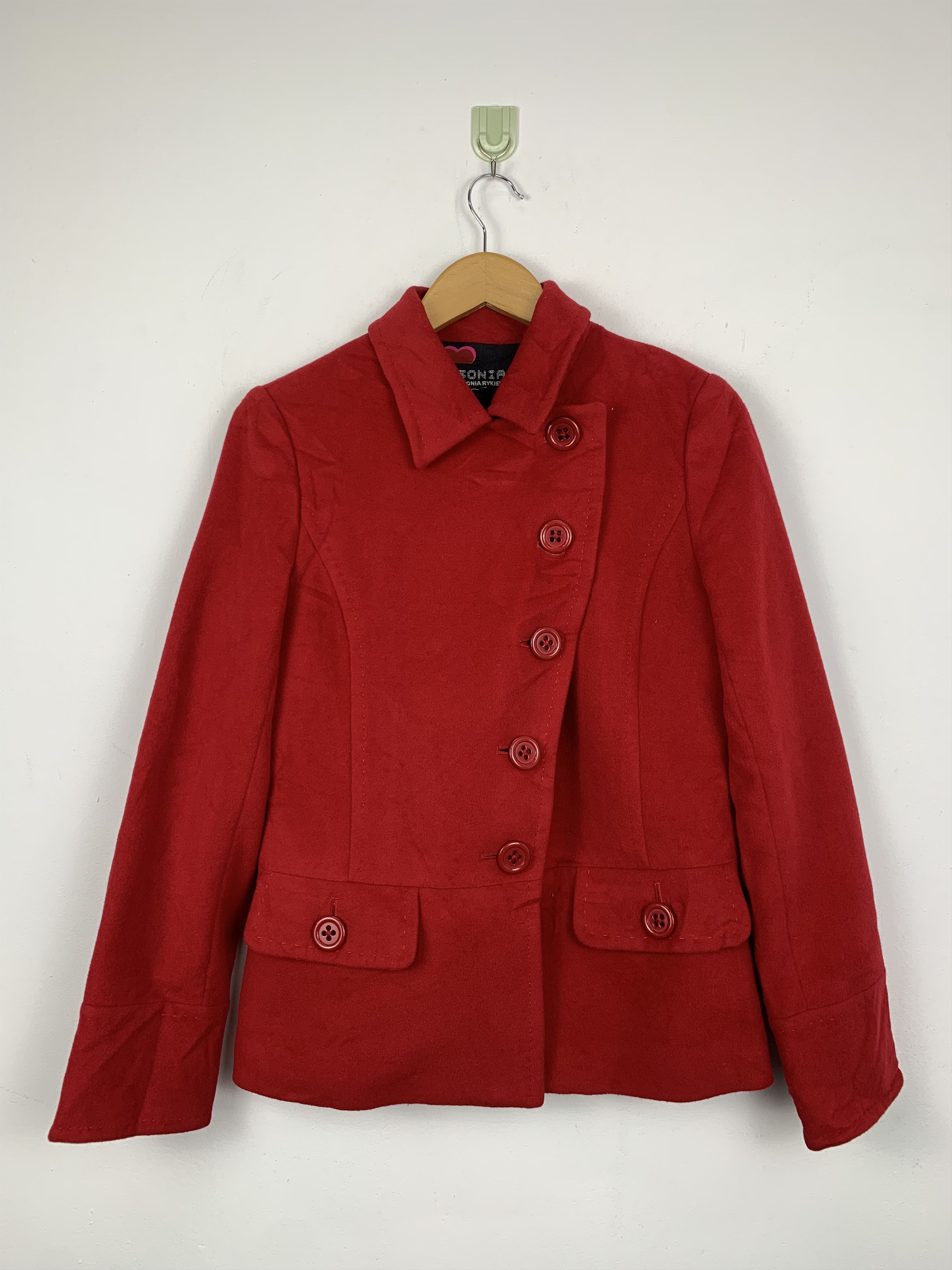 Sonia Rykiel Sonia Rykiel Designer Blazer Red J1329 Size M / US 6-8 / IT 42-44 - 1 Thumbnail