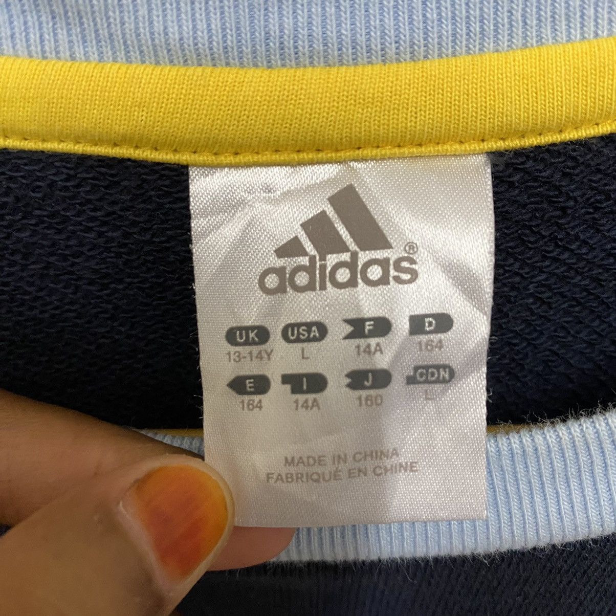 Adidas × Japanese Brand Adidas Big Logo Crewneck Sweatshirt Size US M / EU 48-50 / 2 - 10 Thumbnail