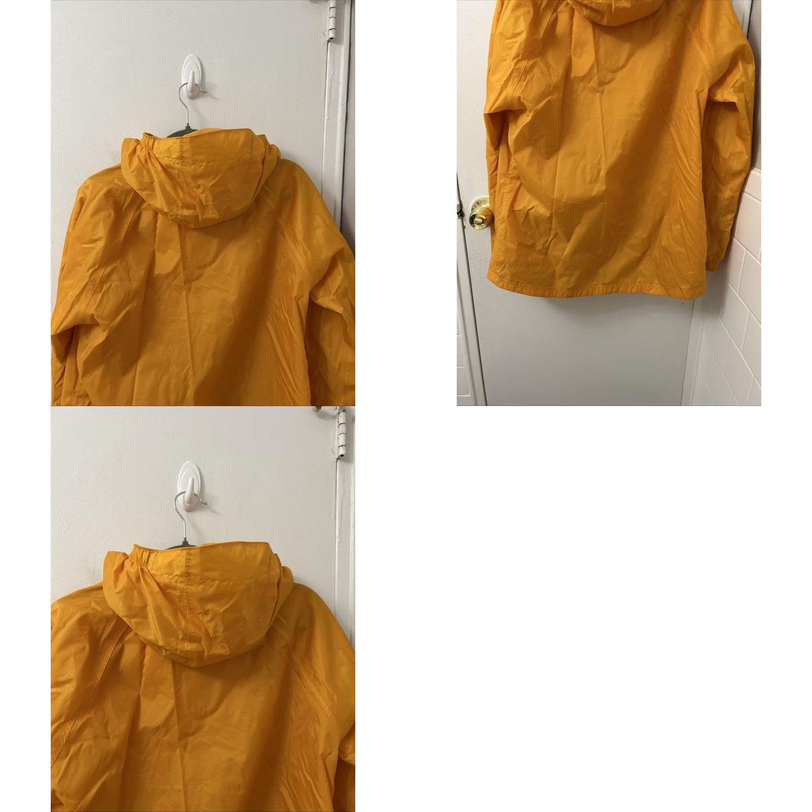 Vintage LL Bean Rain Jacket Womens M Orange Full Zip Hooded Trail Windbreaker Size M / US 6-8 / IT 42-44 - 8 Thumbnail