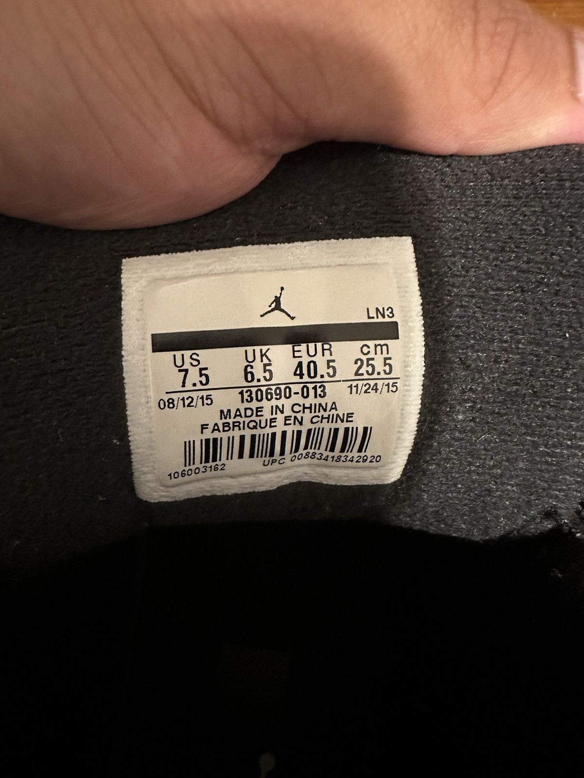 Jordan Brand Air Jordan 12 Retro ‘The Master’ Size US 7.5 / EU 40-41 - 4 Thumbnail