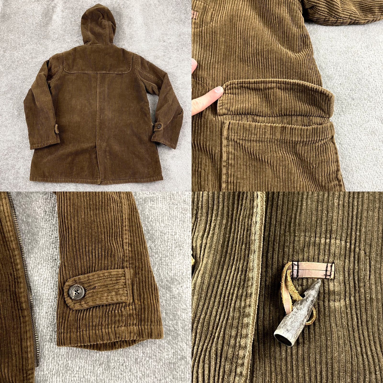 Abercrombie & Fitch VINTAGE Abercrombie & Fitch Corduroy Jacket Womens Medium Wool Lined Overcoat 90s Fall Winter Size M / US 6-8 / IT 42-44 - 8 Thumbnail