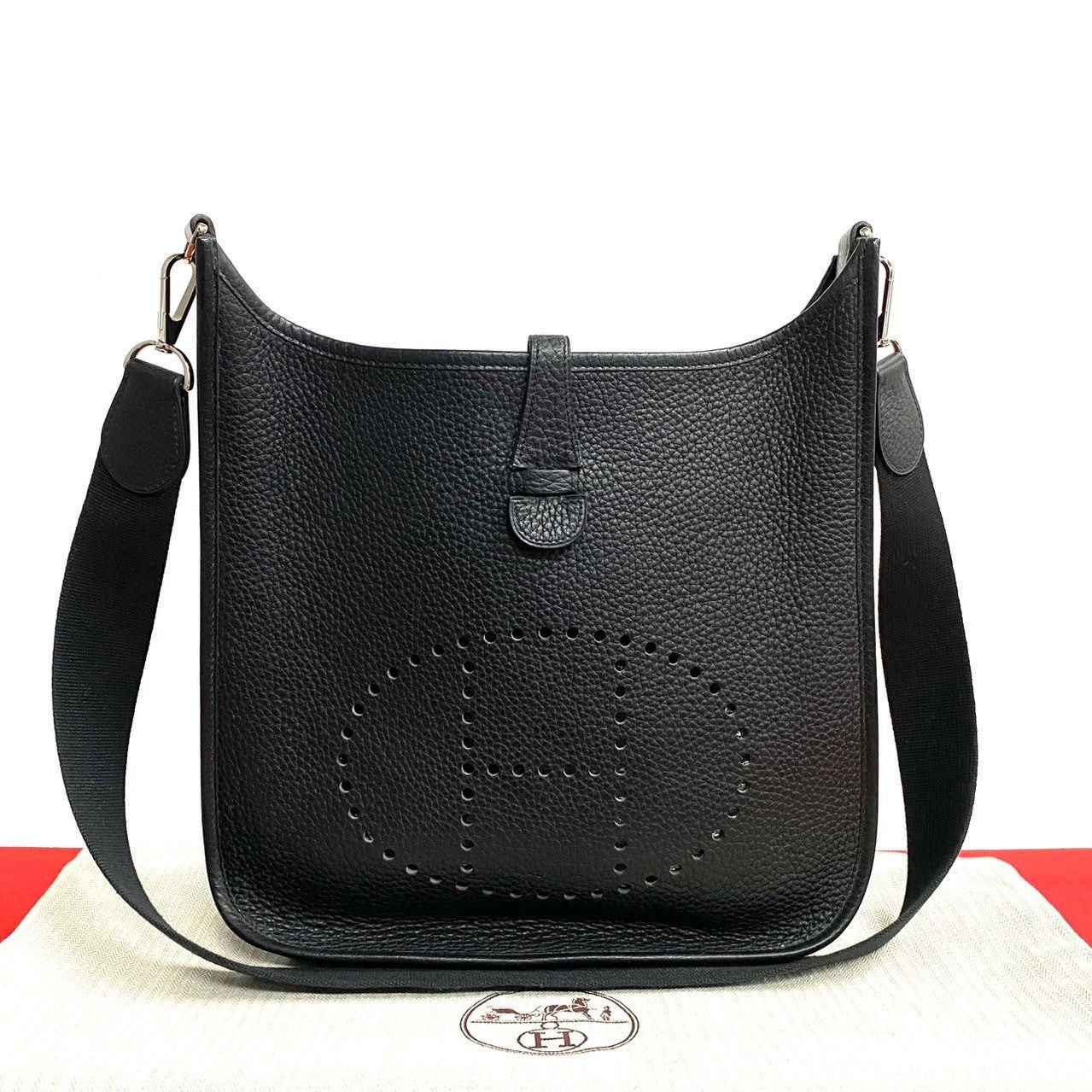 Hermes Hermes Shoulder Bag Black Leather Size ONE SIZE - 1 Thumbnail