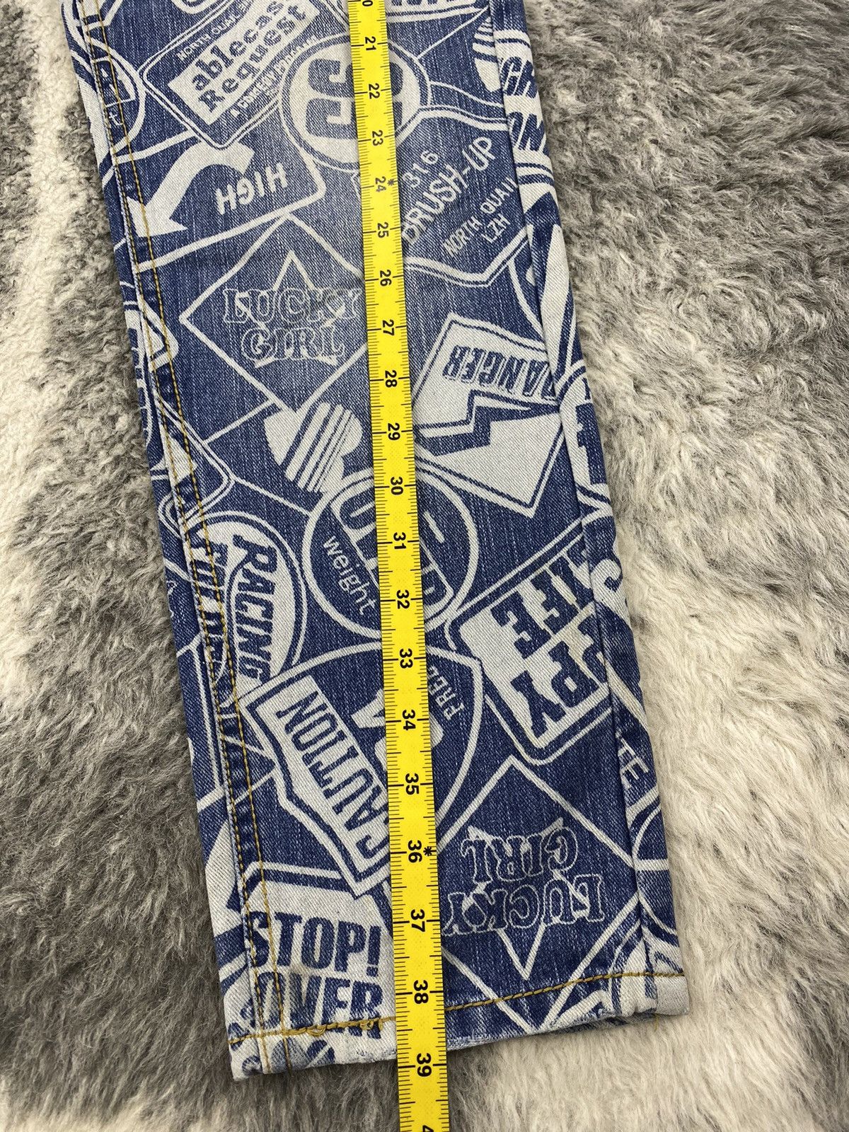 Beauty Beast × If Six Was Nine × Japanese Brand Japanese Surf Girls Oahu Northshore Fullprinted Denim Size 31" - 13 Thumbnail