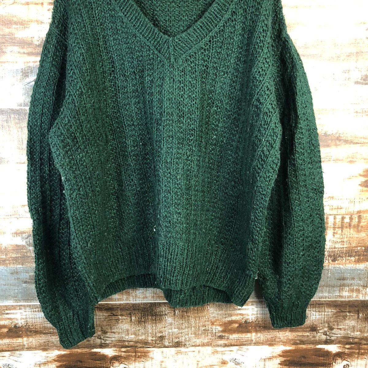 Japanese Brand DL Japan handmade vintage Green Knitwear #C552 Size US XL / EU 56 / 4 - 3 Thumbnail