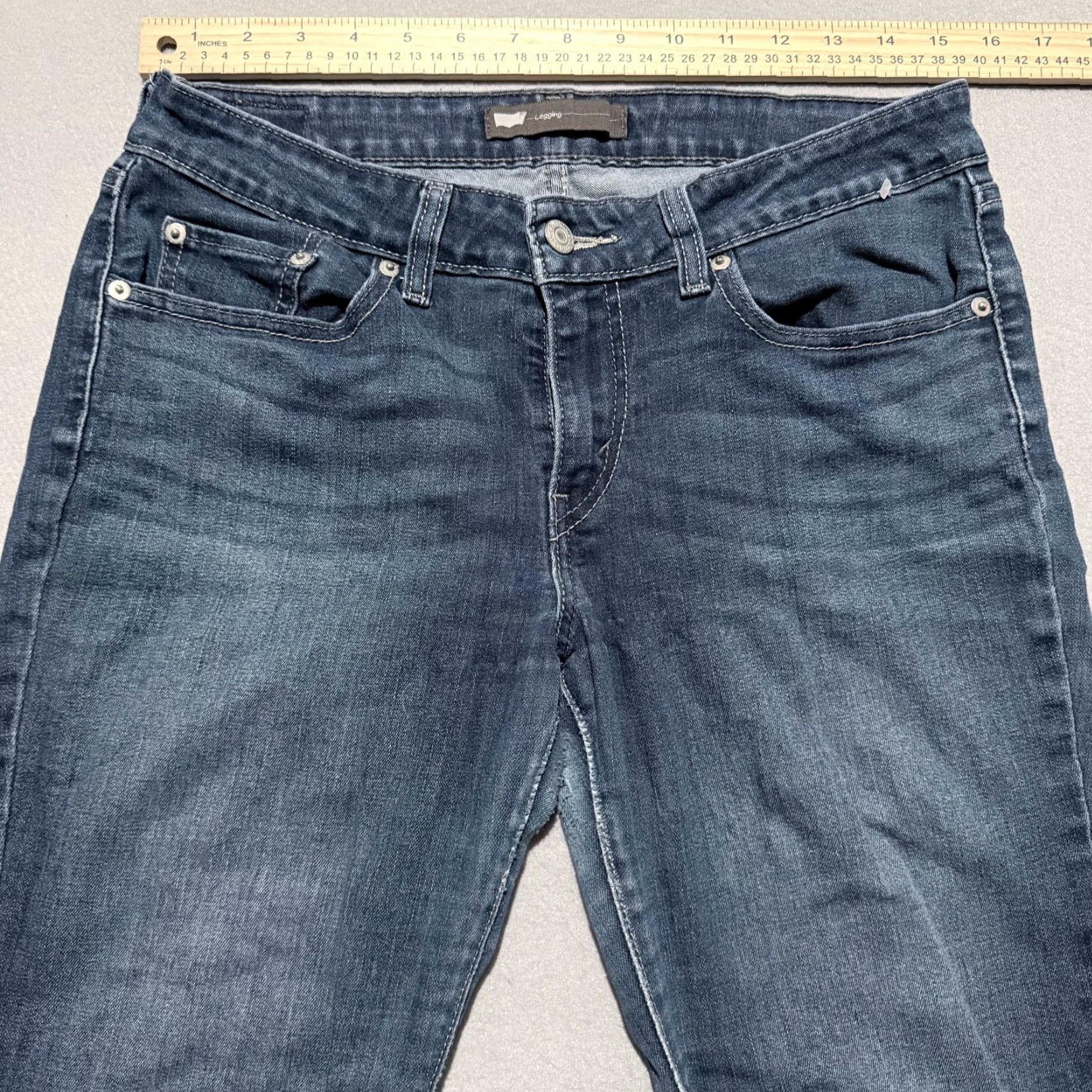 Levi's Levi’s Jeans Skinny Women Blue Low-Rise Slim-Fit Distressed Zip Fly 30x32 Size 32" / US 10 / IT 46 - 3 Thumbnail
