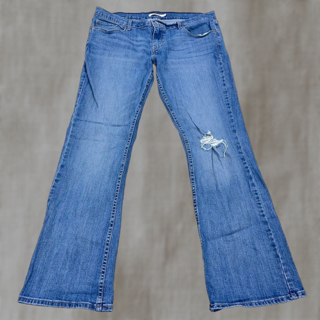 Levi's Levi's 524 Jeans Women Boot Cut Dark Blue Cotton Blend 34x30 Denim 5-Pocket Mid Rise Regular Size 34" / US 12 / IT 48 - 1 Thumbnail