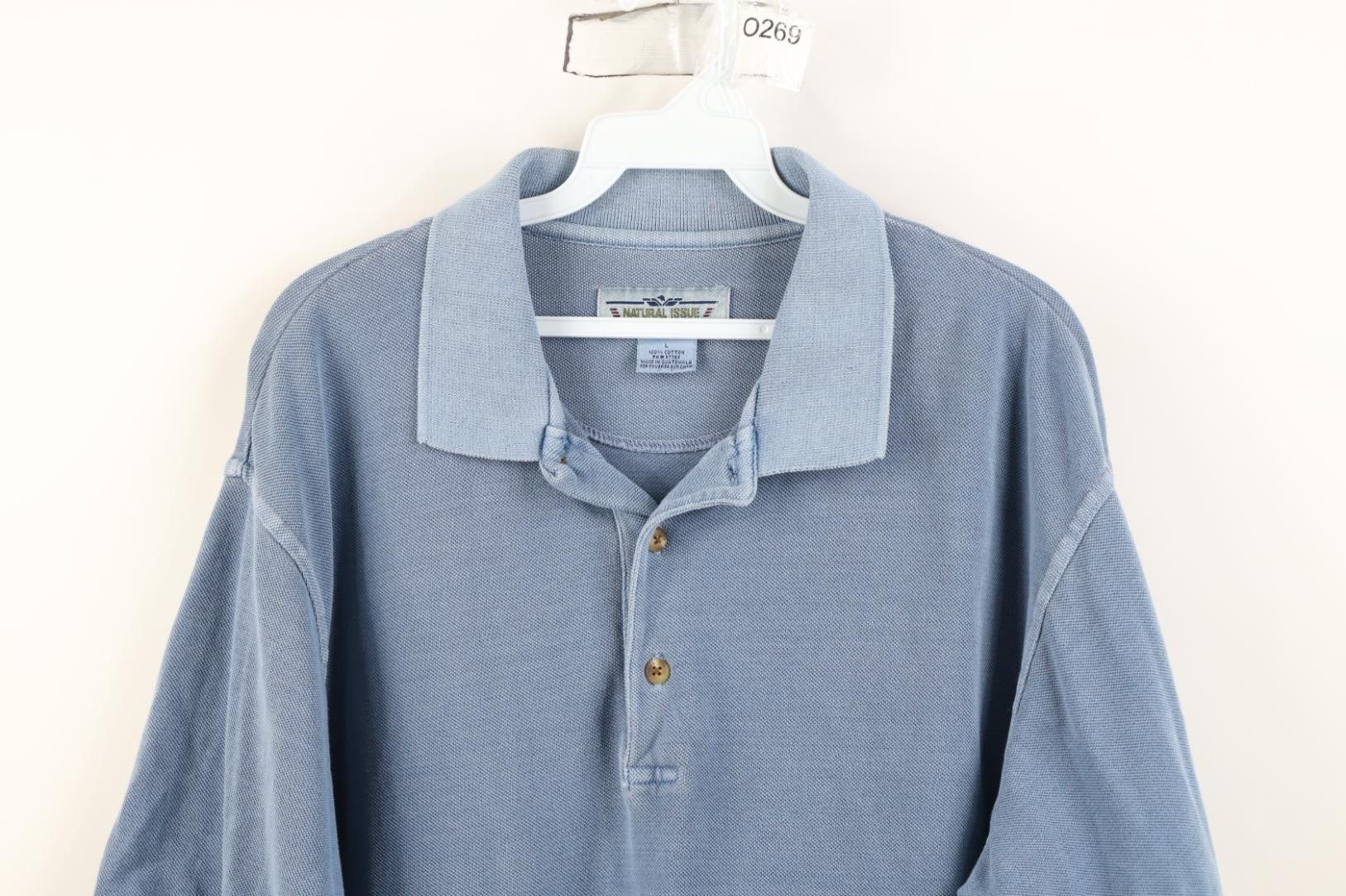 Vintage Vintage 90s Streetwear Pigment Dye Stonewash Golf Polo Shirt Size US L / EU 52-54 / 3 - 2 Thumbnail